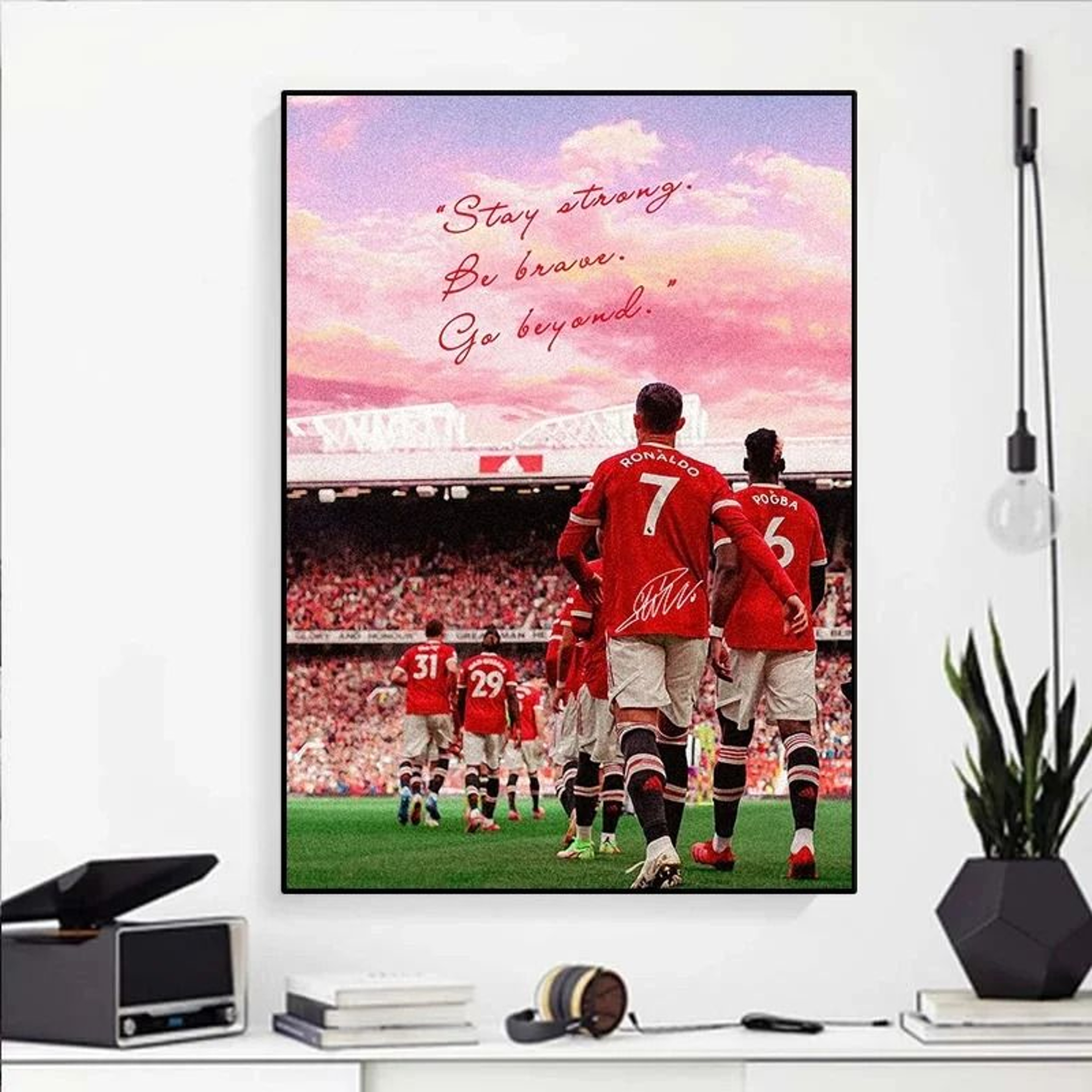 Modern Soccer Star Portrait Canvas  Football Legend Wall Art For Home Decor 3