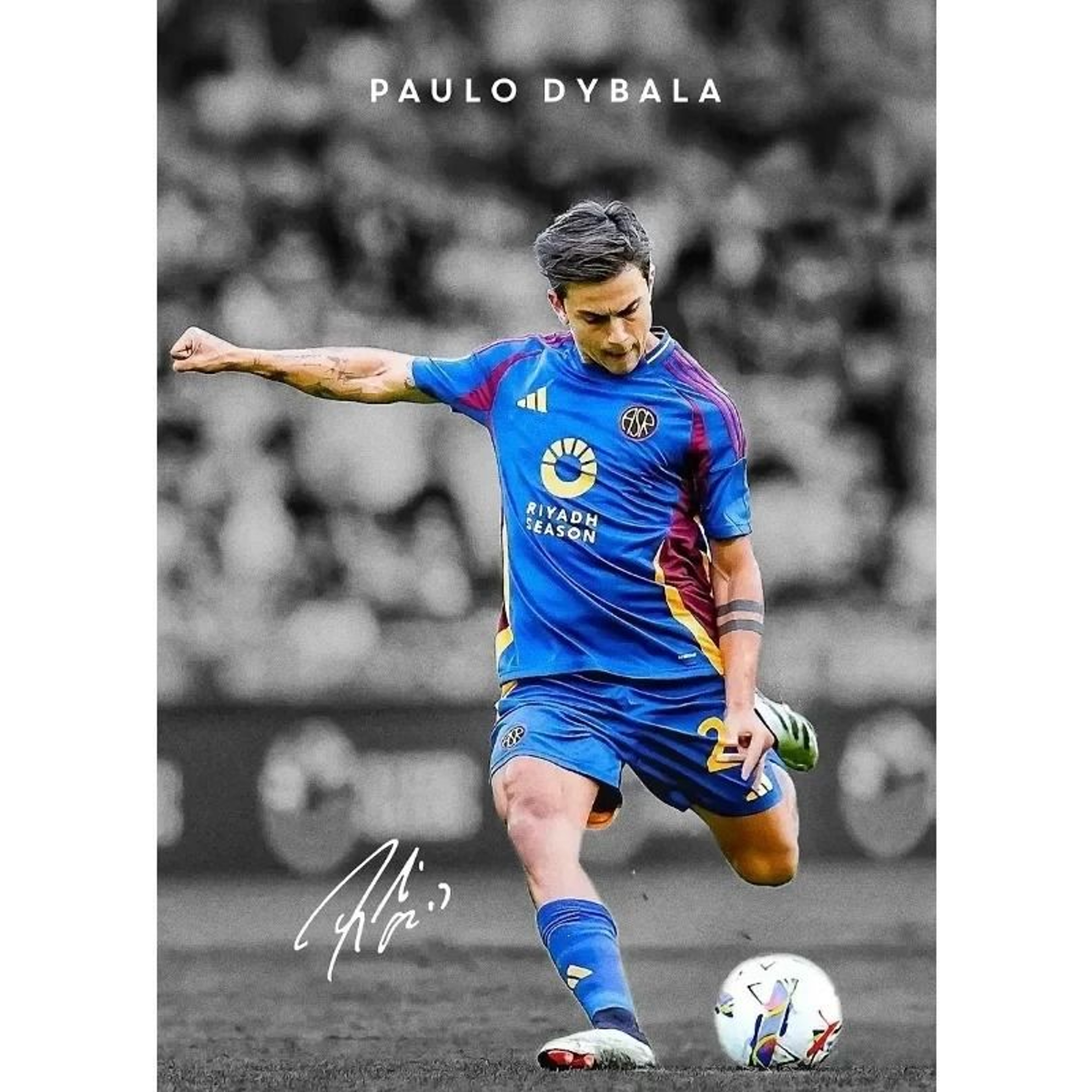 Modern Soccer Star Portrait Canvas  Football Legend Wall Art For Home Decor 12