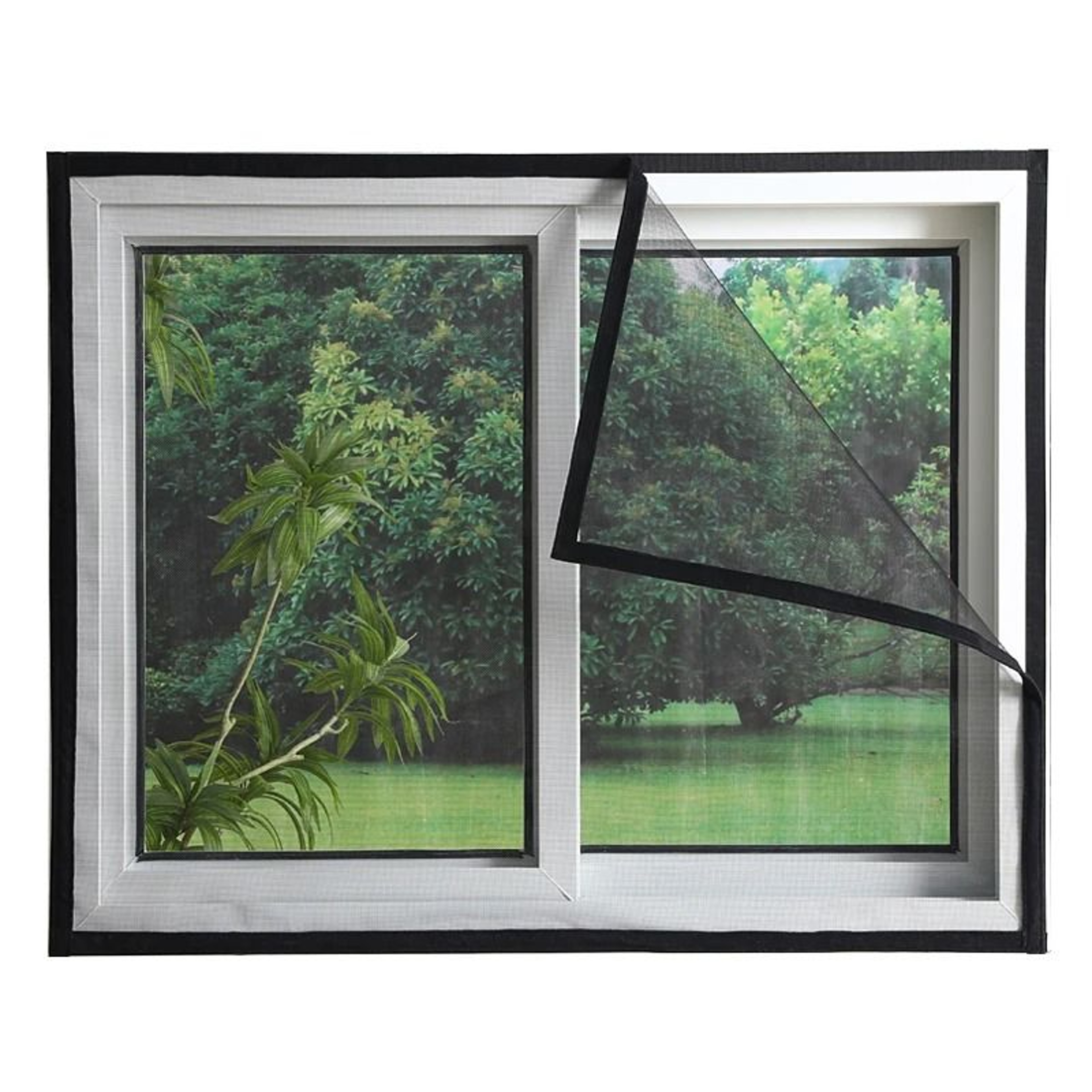 DIY SelfAdhesive Window Screen Net  Custom Size Mosquito  InsectProof Mesh 7