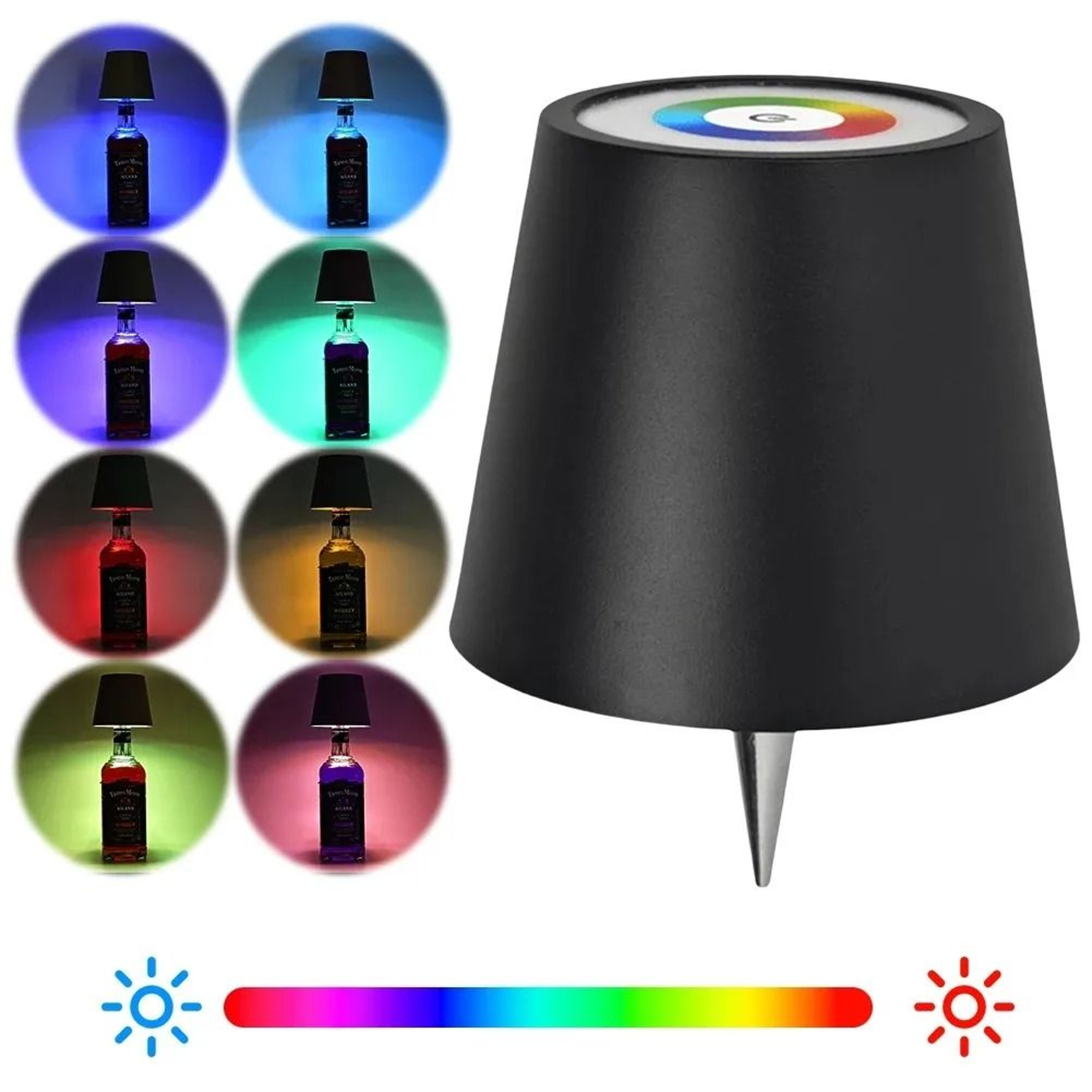 Wireless LED Wine Bottle Lamp  TouchControl Portable Table Light For Home  Bars 1