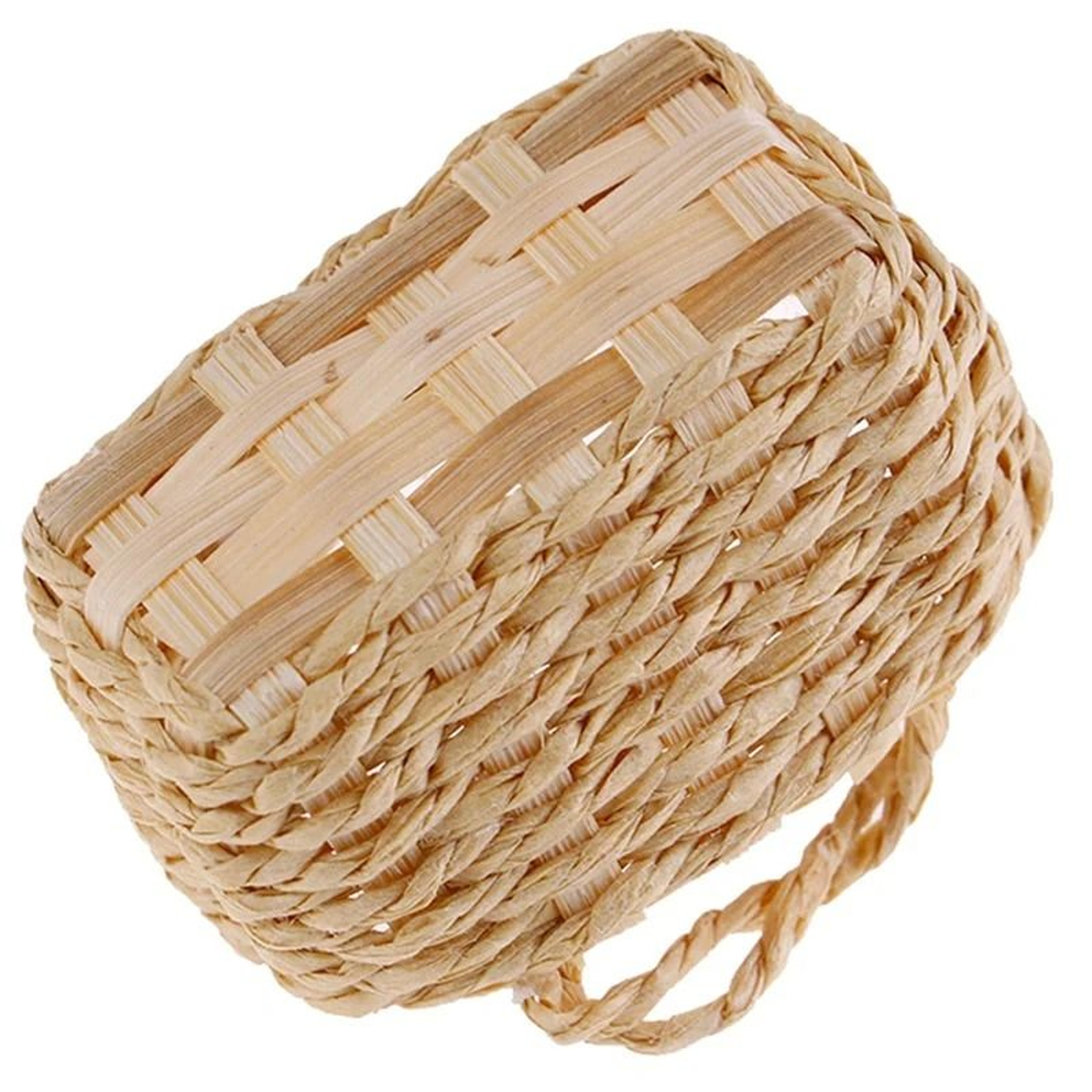 Mini 112 Cute Dollhouse Rattan Basket  Handwoven Miniature Vegetable  Food Frame 4