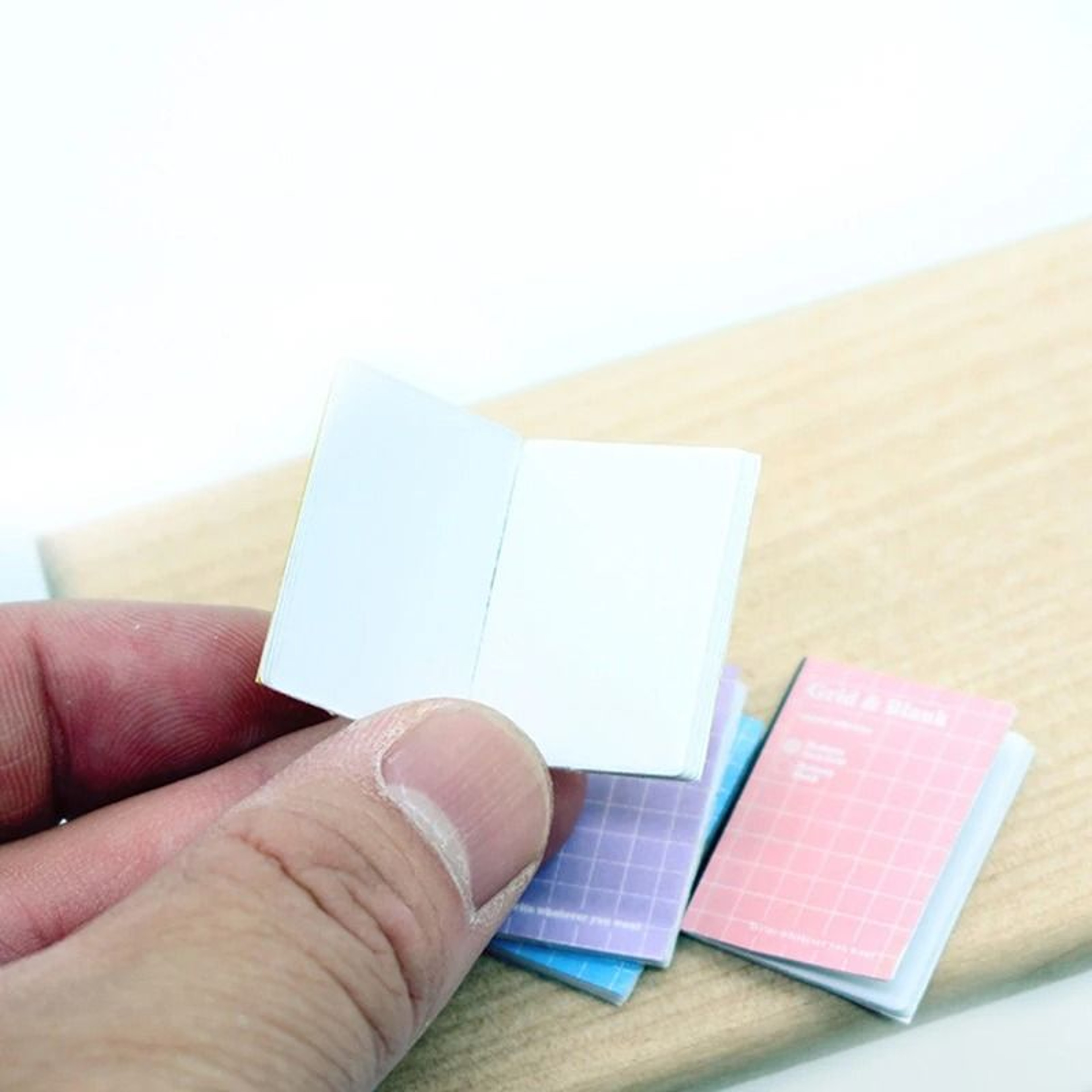 Mini Cartoon Exercise Book Model  4PcsSet Dollhouse DIY Study Room Accessories 3