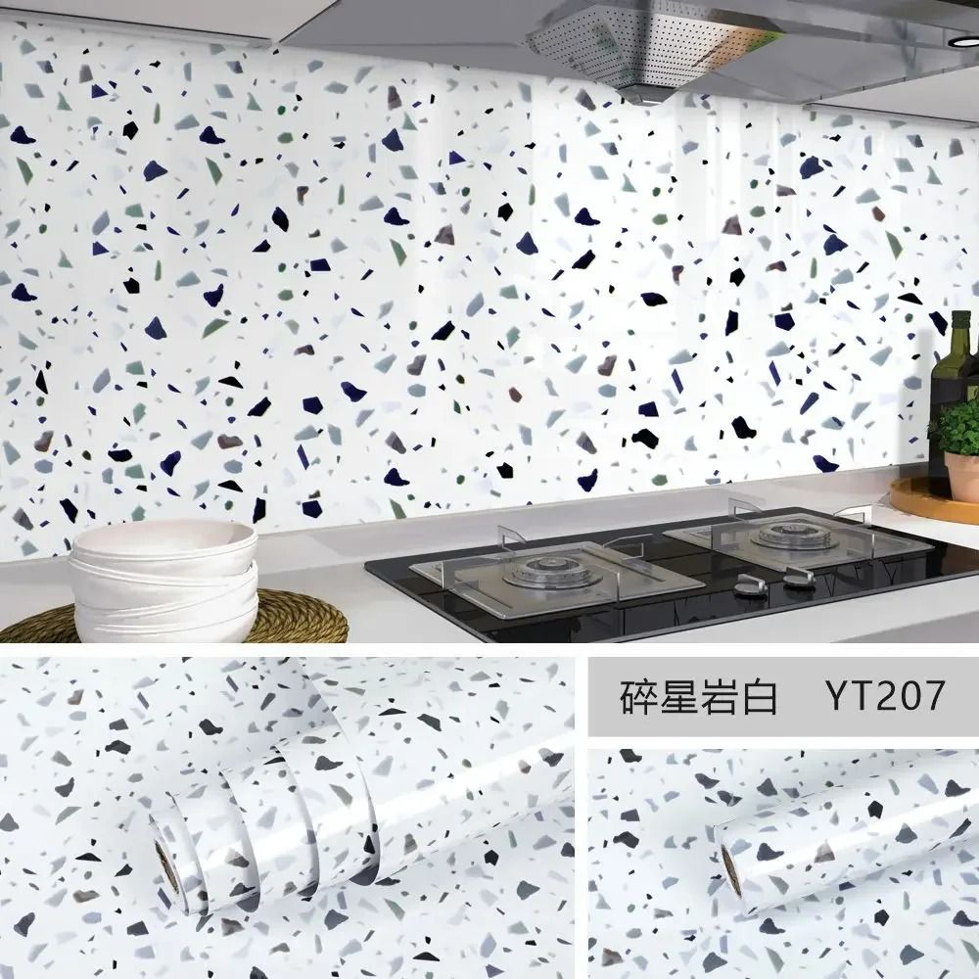 10M Premium Marble SelfAdhesive Wallpaper  Waterproof  OilProof Kitchen Decorative Film 19