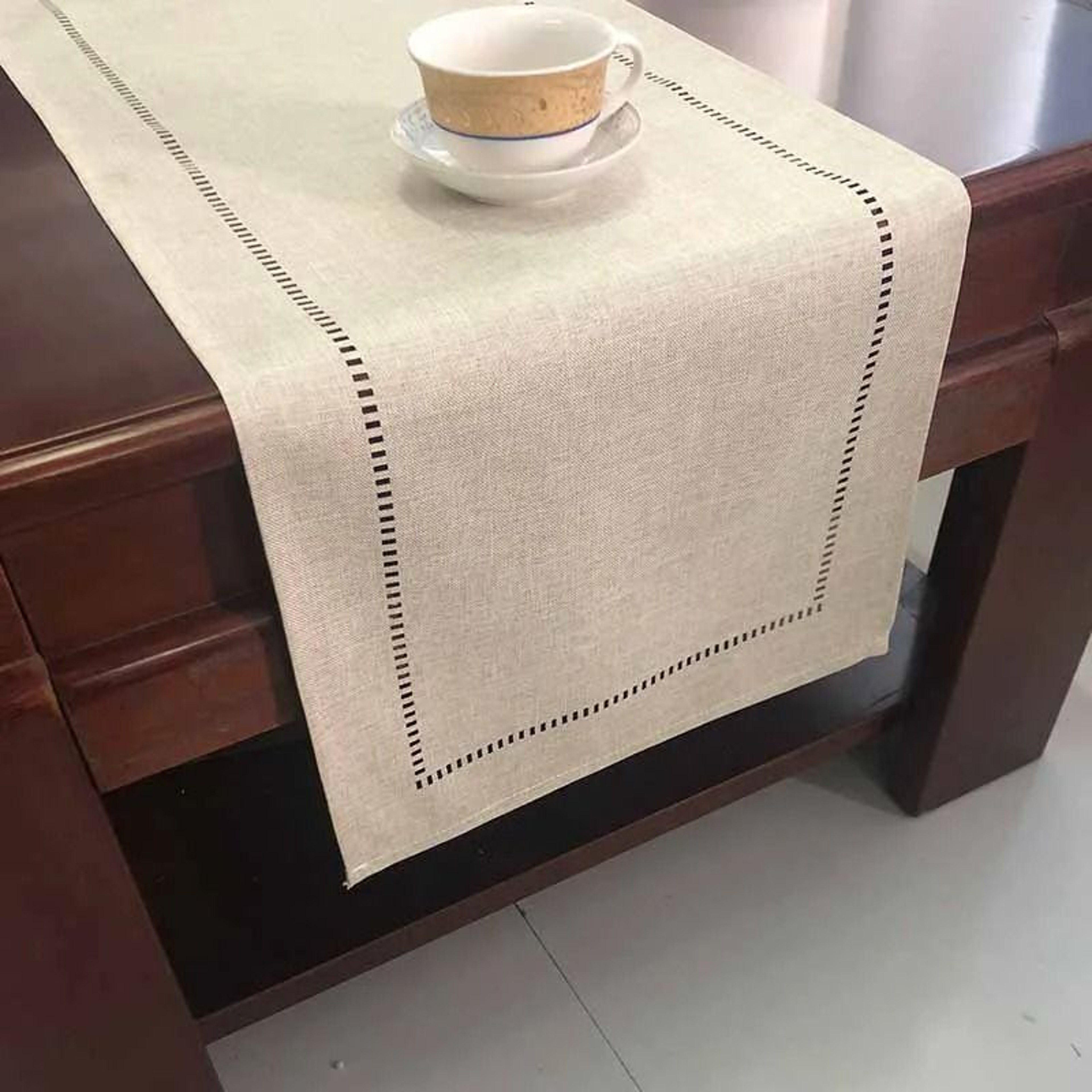 Basic Linen Style Table Runner  Premium HeavyWeight Dining Tablecloth 4