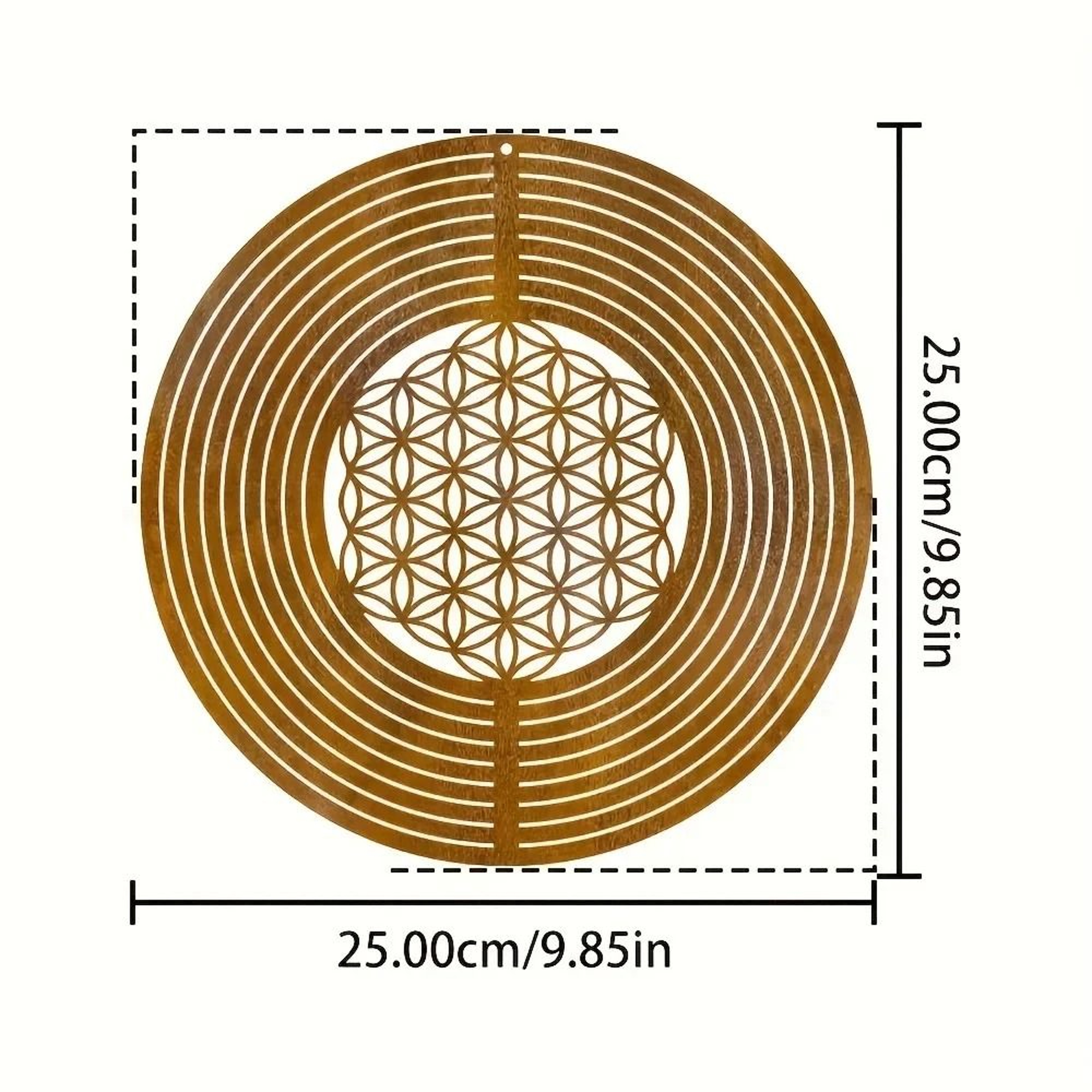 Rustic Metal Spiral Wind Spinner  Large 25Inch Kinetic Weather Vane Handicraft For Window  Backyard 2