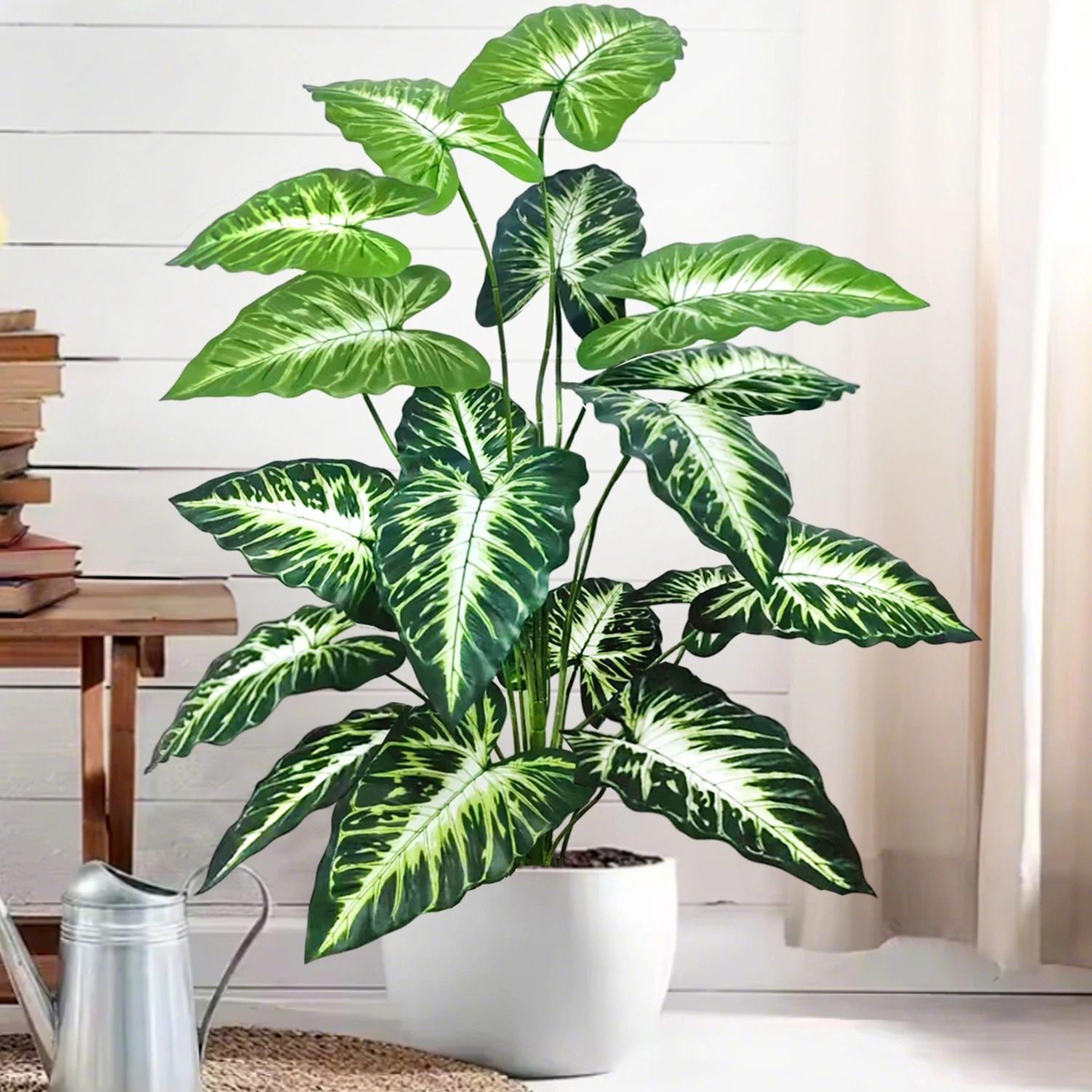 Giant Artificial Calla Lily  Tropical Foliage  Large Floor Plant For Modern Home  Office Decor 2