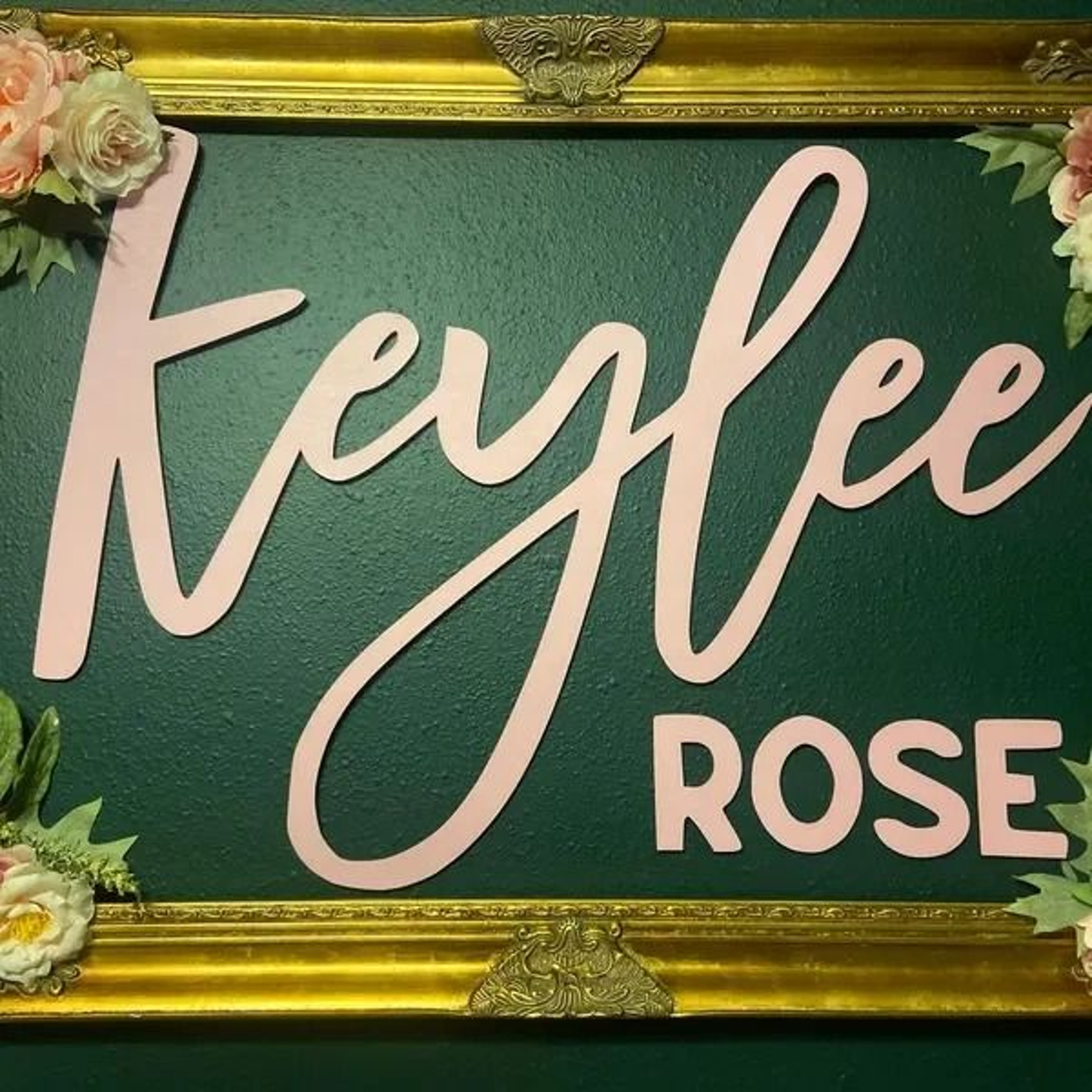 Custom Personalized Wooden Name Sign  Secure Nursery Wall Decor  Harmless Script For Baby Room  Kid 3