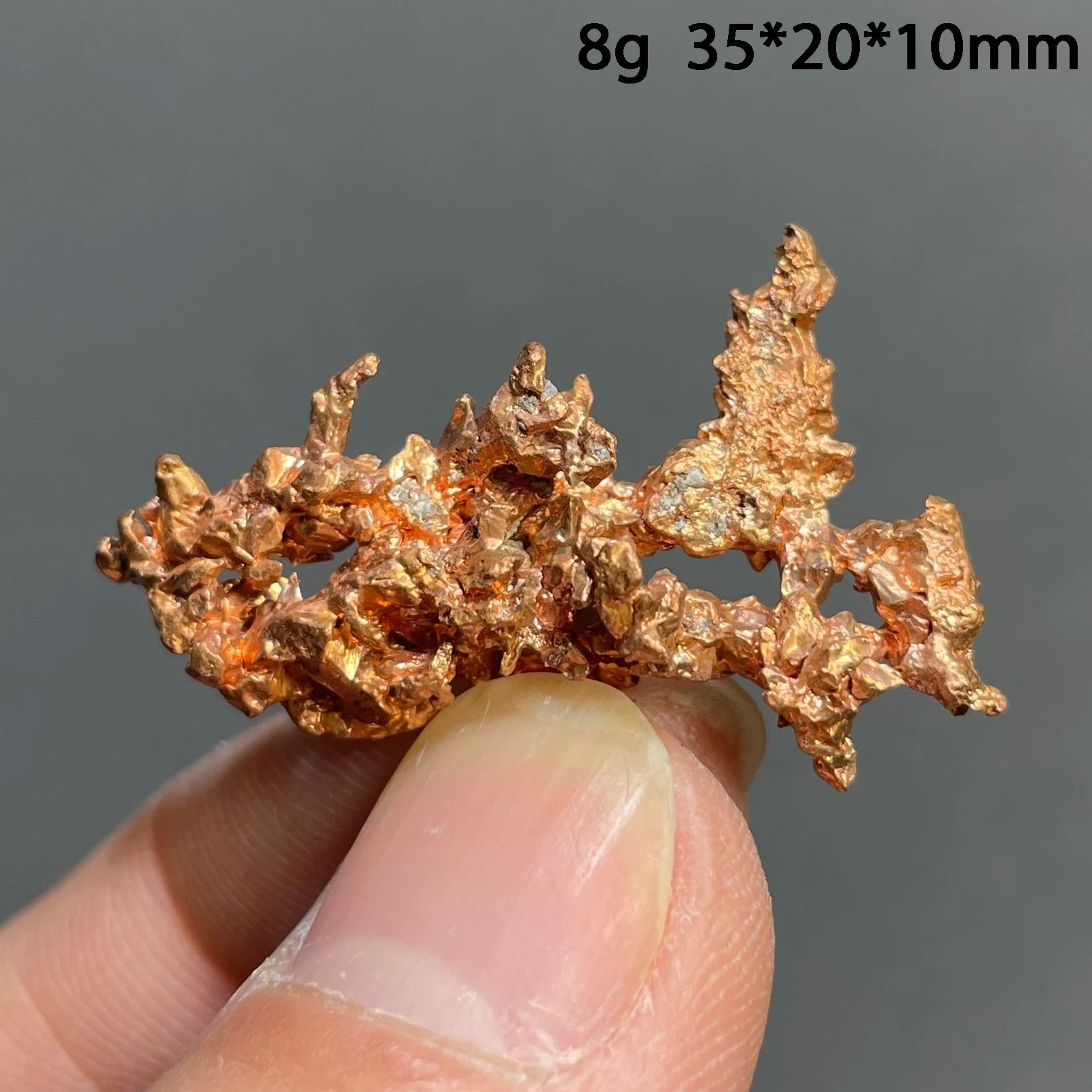 Natural Native Copper Cluster  Raw Mineral Specimen Quartz Rock  Metallic Healing Stone For Executi 8