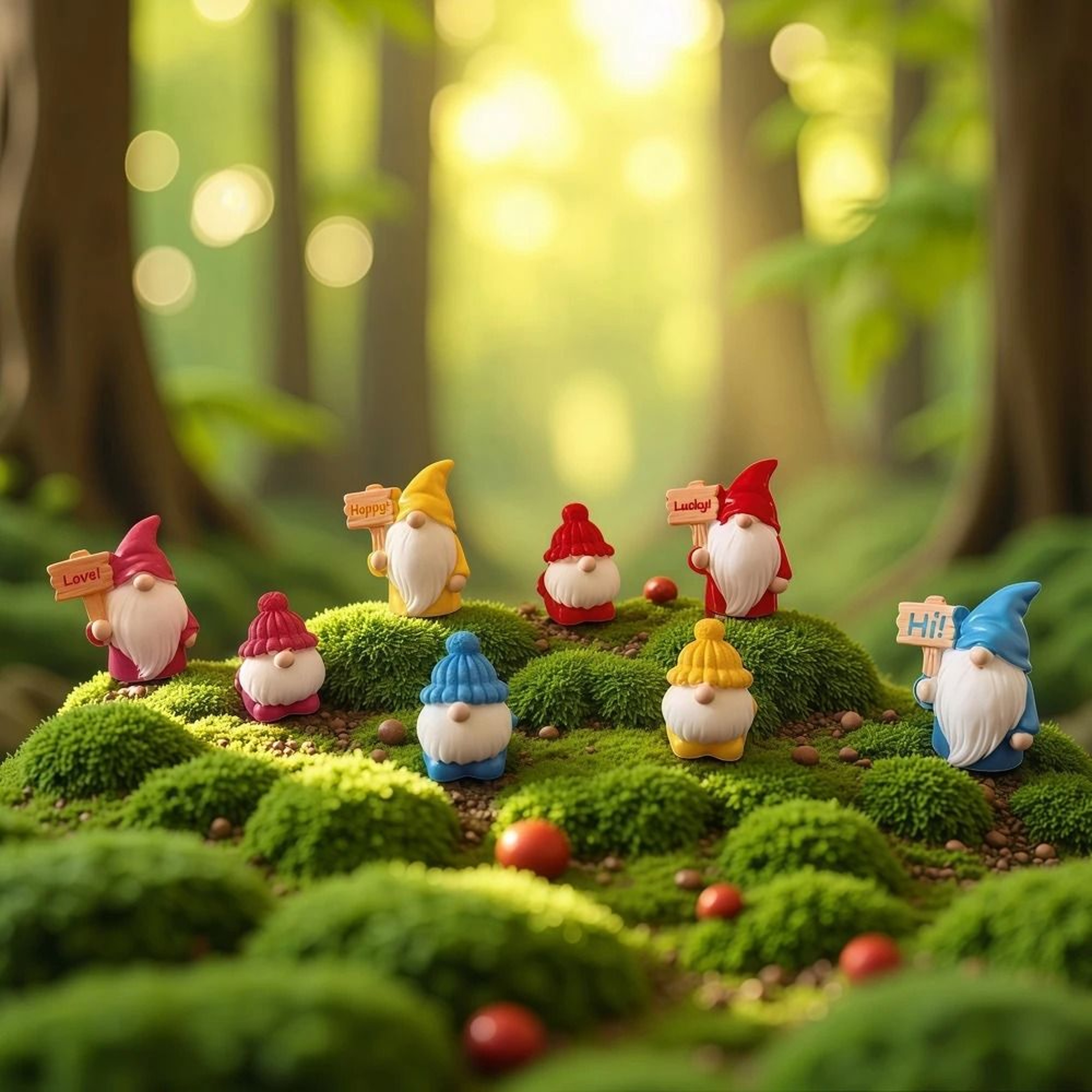 8Pcs Creative Dwarf Doll Blind Bag  Cute Mini Gnome Garden Accessories  Micro Landscape DIY Decorat 0