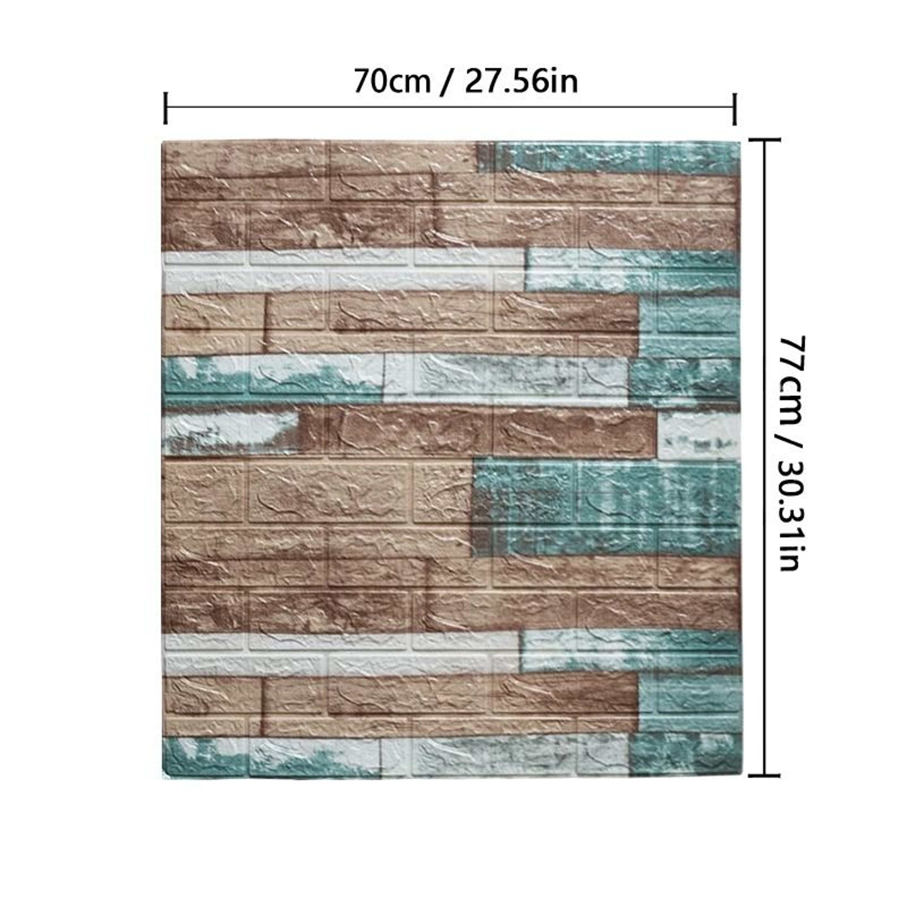 3D Brick Wall Sticker  77cm X 70cm Imitation Brick Wallpaper  Waterproof SelfAdhesive DIY Panels Fo 9