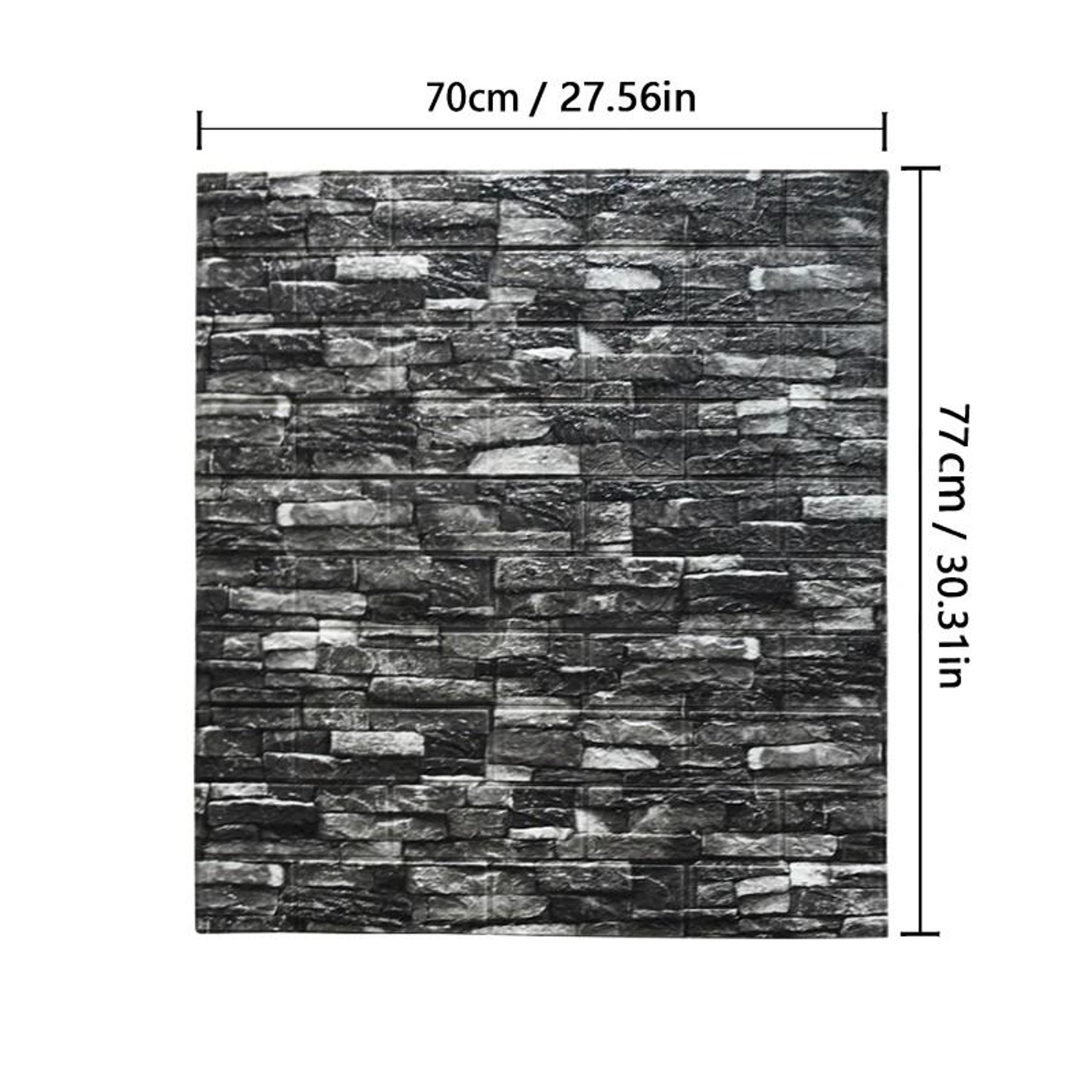 3D Brick Wall Sticker  77cm X 70cm Imitation Brick Wallpaper  Waterproof SelfAdhesive DIY Panels Fo 11