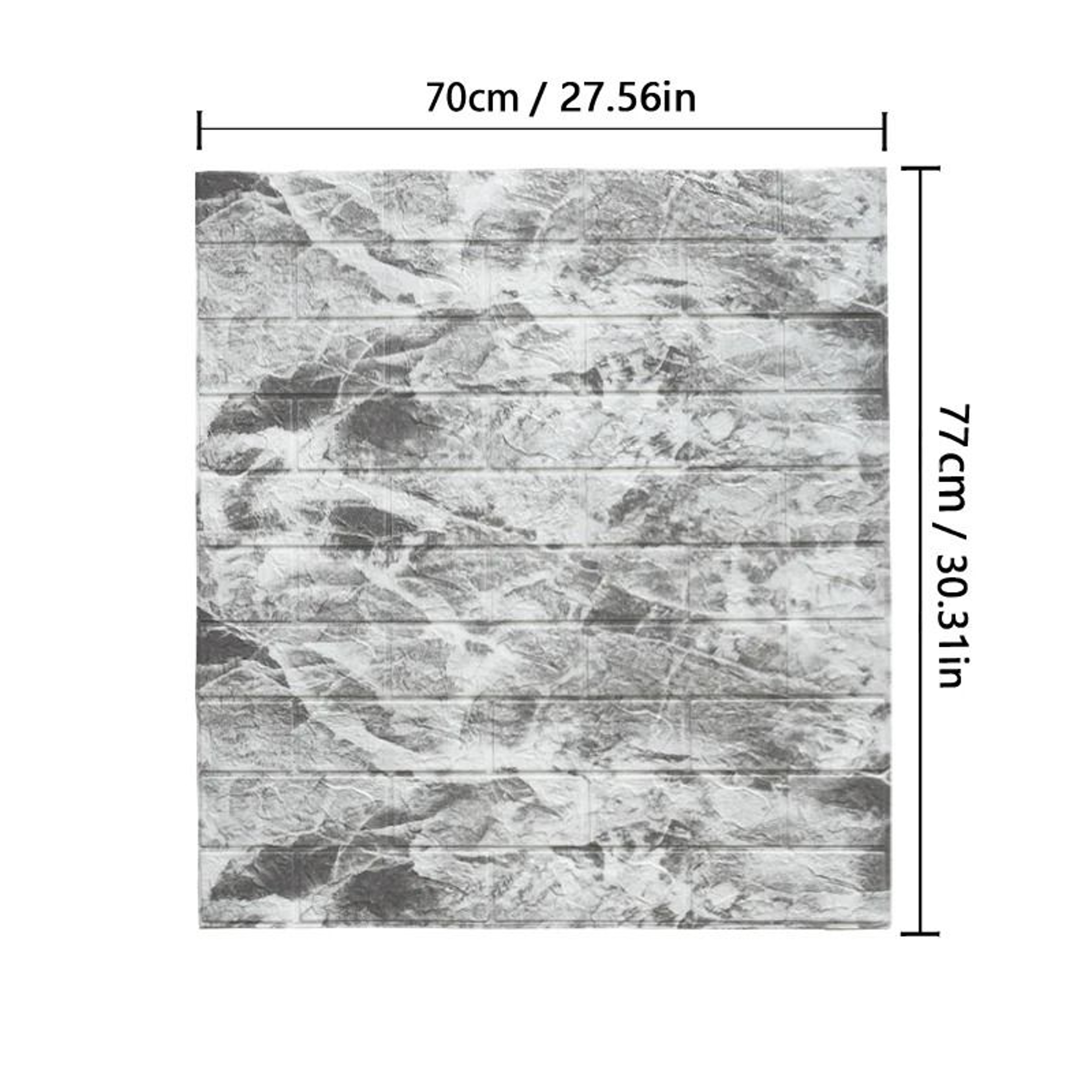 3D Brick Wall Sticker  77cm X 70cm Imitation Brick Wallpaper  Waterproof SelfAdhesive DIY Panels Fo 6