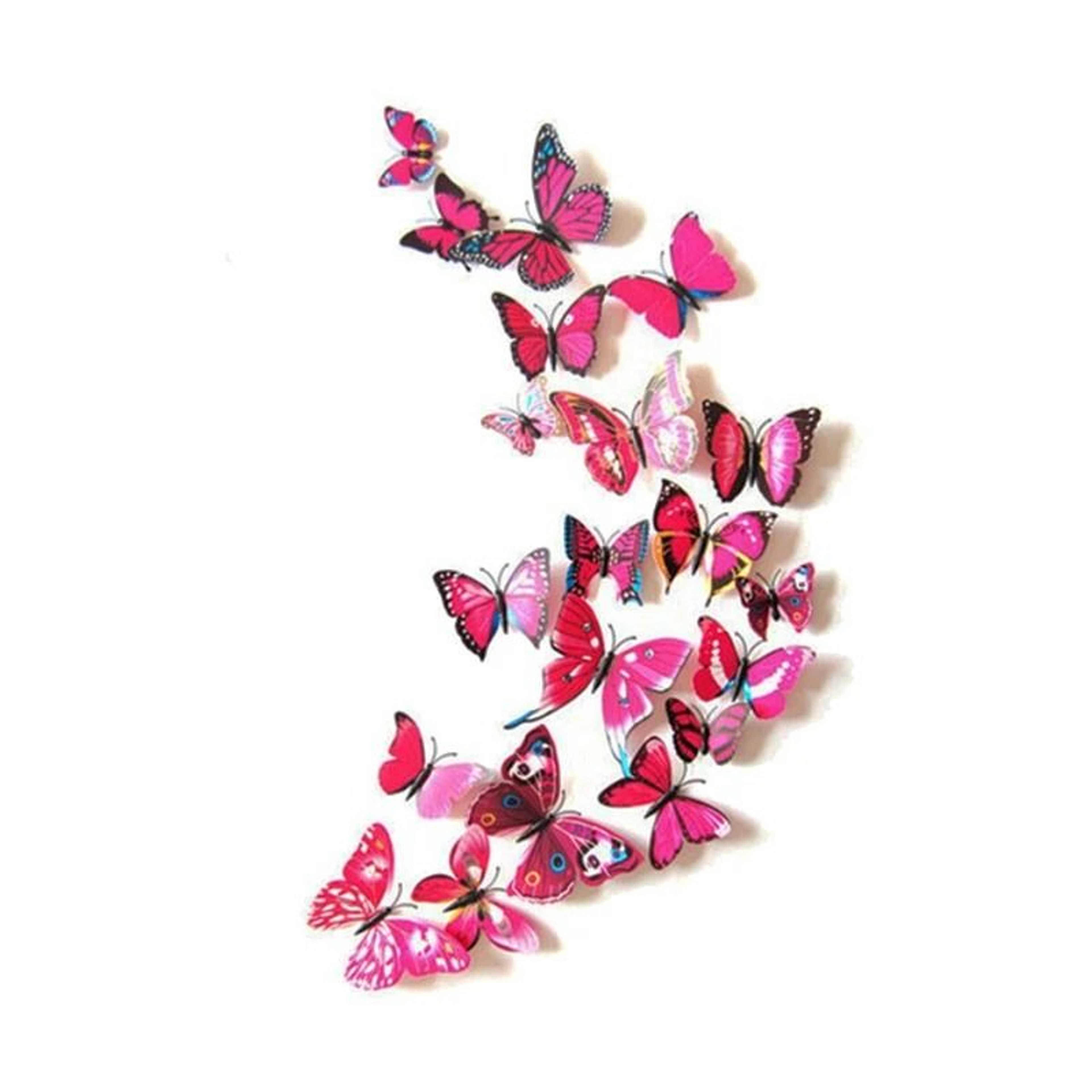 12Pcs 3D Butterfly Wall Decals  Magnetic PVC Simulated Butterflies  Creative DIY Home  Refrigerator 8