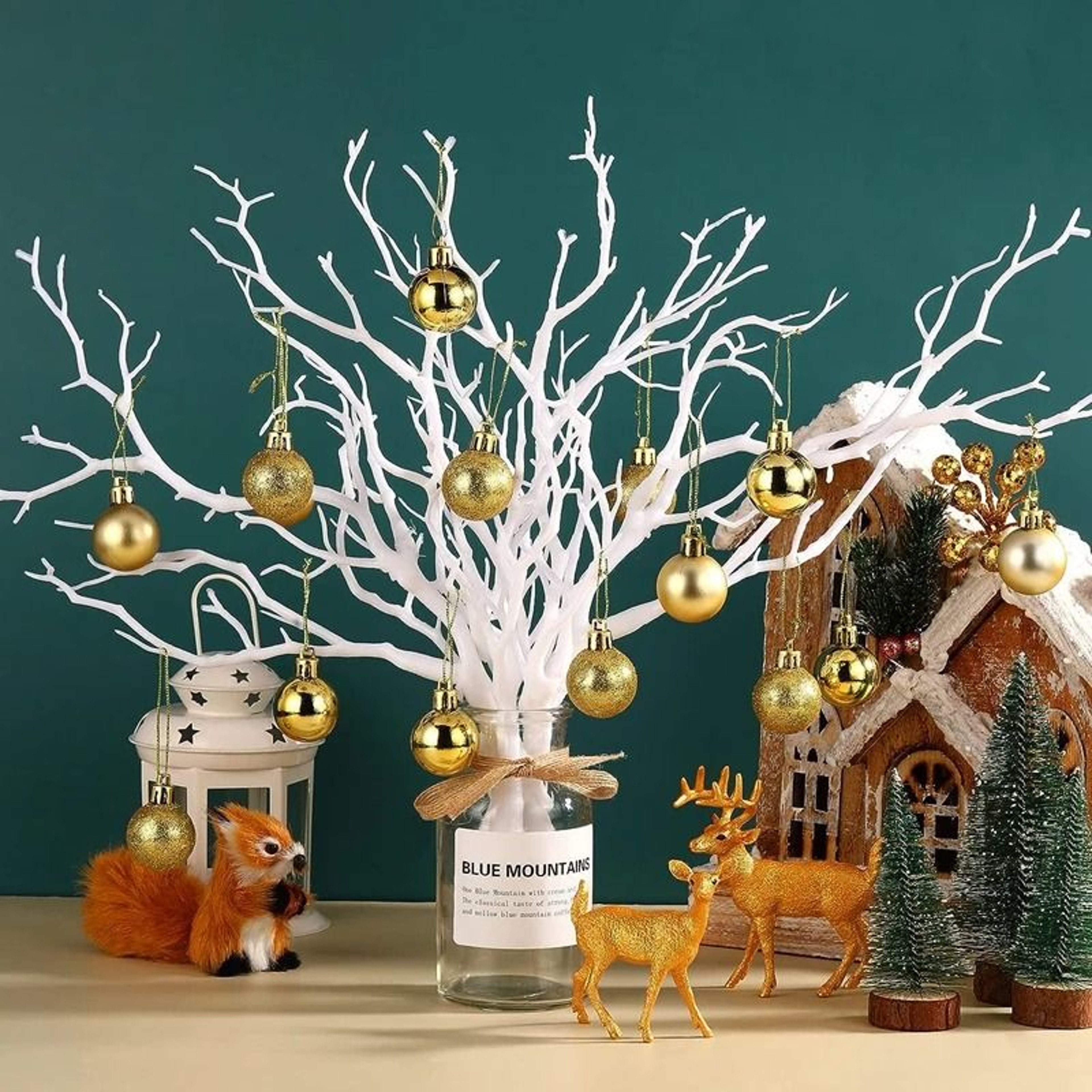 Artificial Antler Tree Branches  Decorative Winter Twig Plants  Modern Christmas  Wedding Table Dec 1