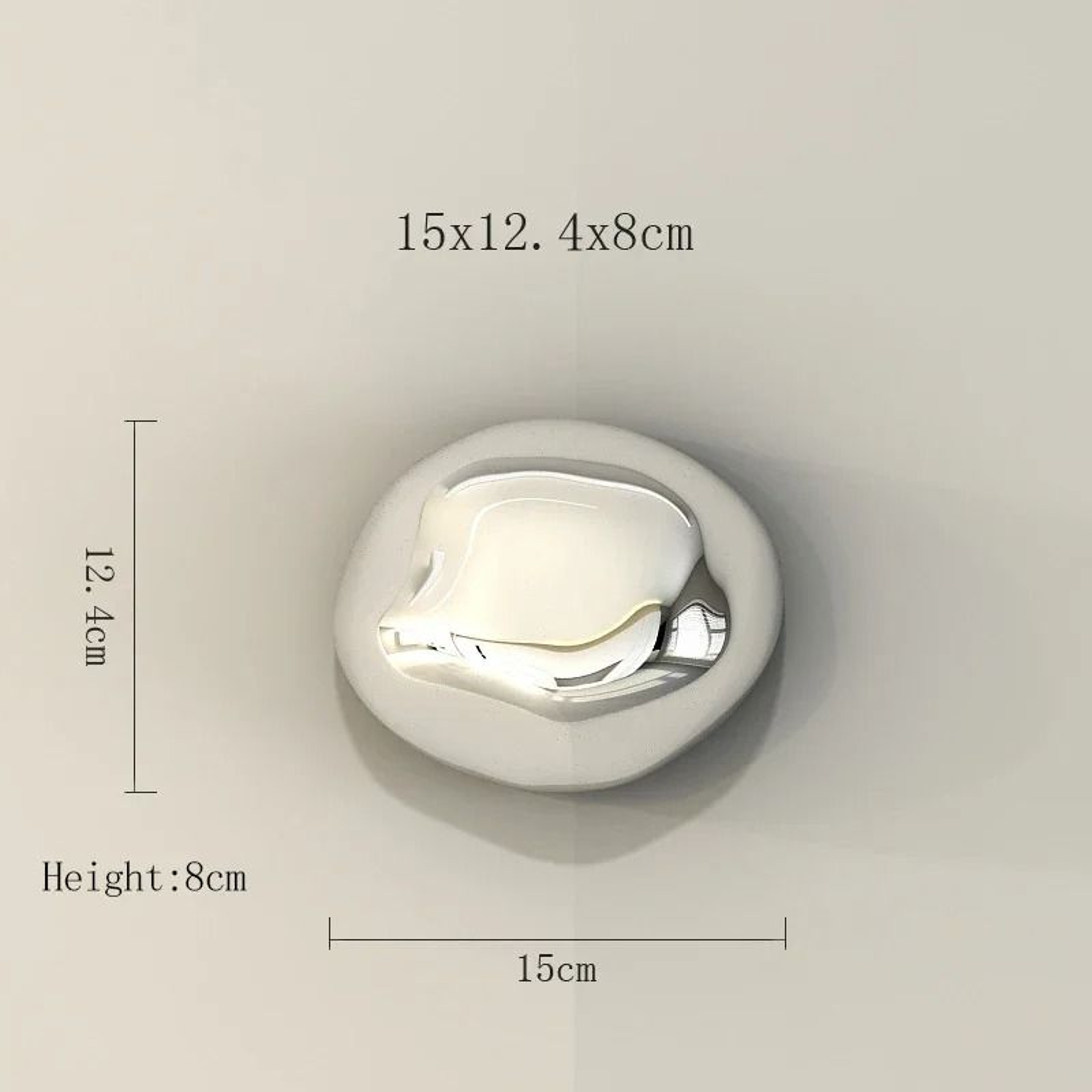 Stereo Electroplating Stone Wall Pendant  Simulation Mineral Wall Hanging  Modern Metallic Rock Bac 10