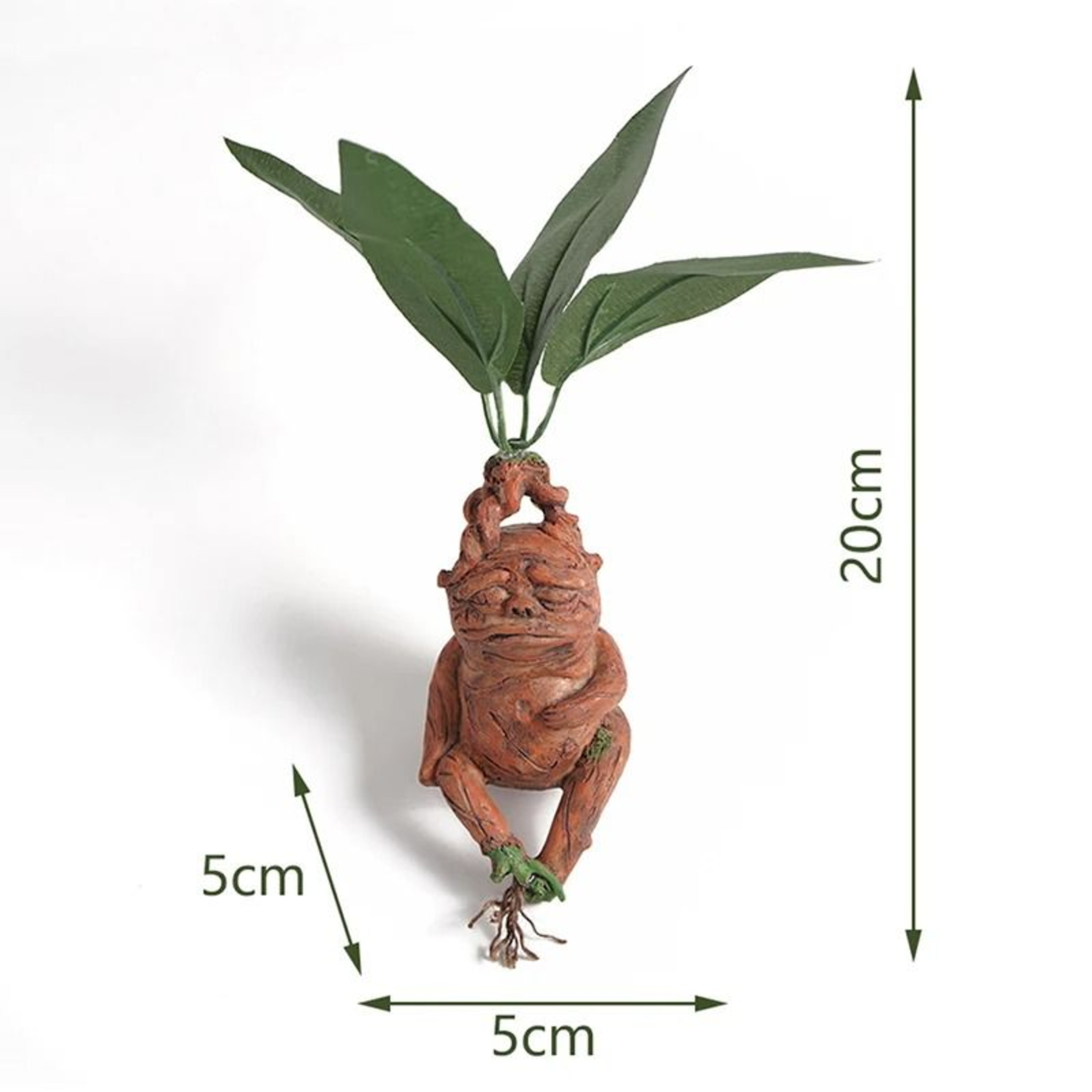 Mythical Mandrake Resin Statue  Forbidden Forest Root Figurine  Professional Fantasy Garden  Deskto 5