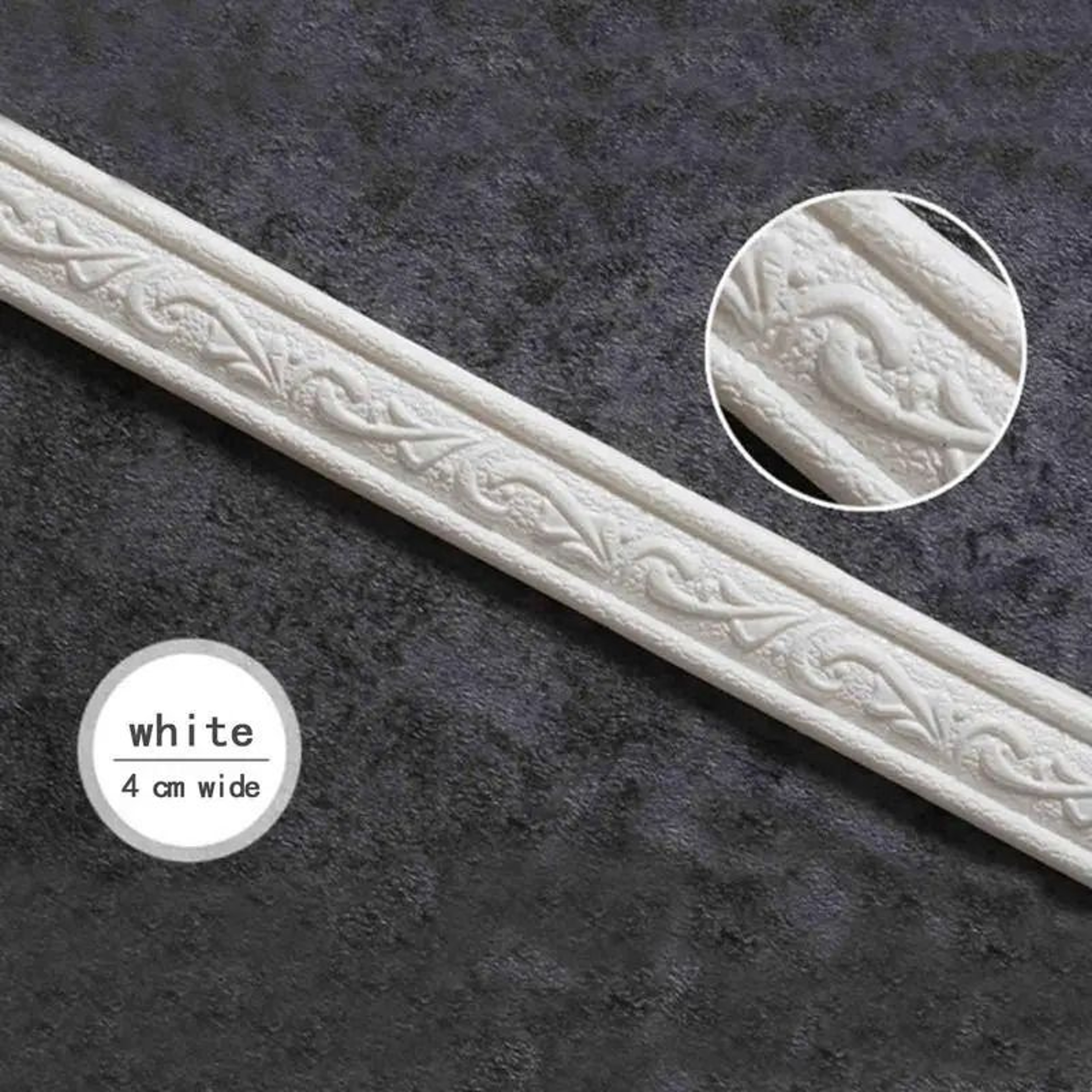 3D Foam Molding Trim  SelfAdhesive Flexible Wall Edge Strip  Professional Waterproof Ceiling  Corne 2