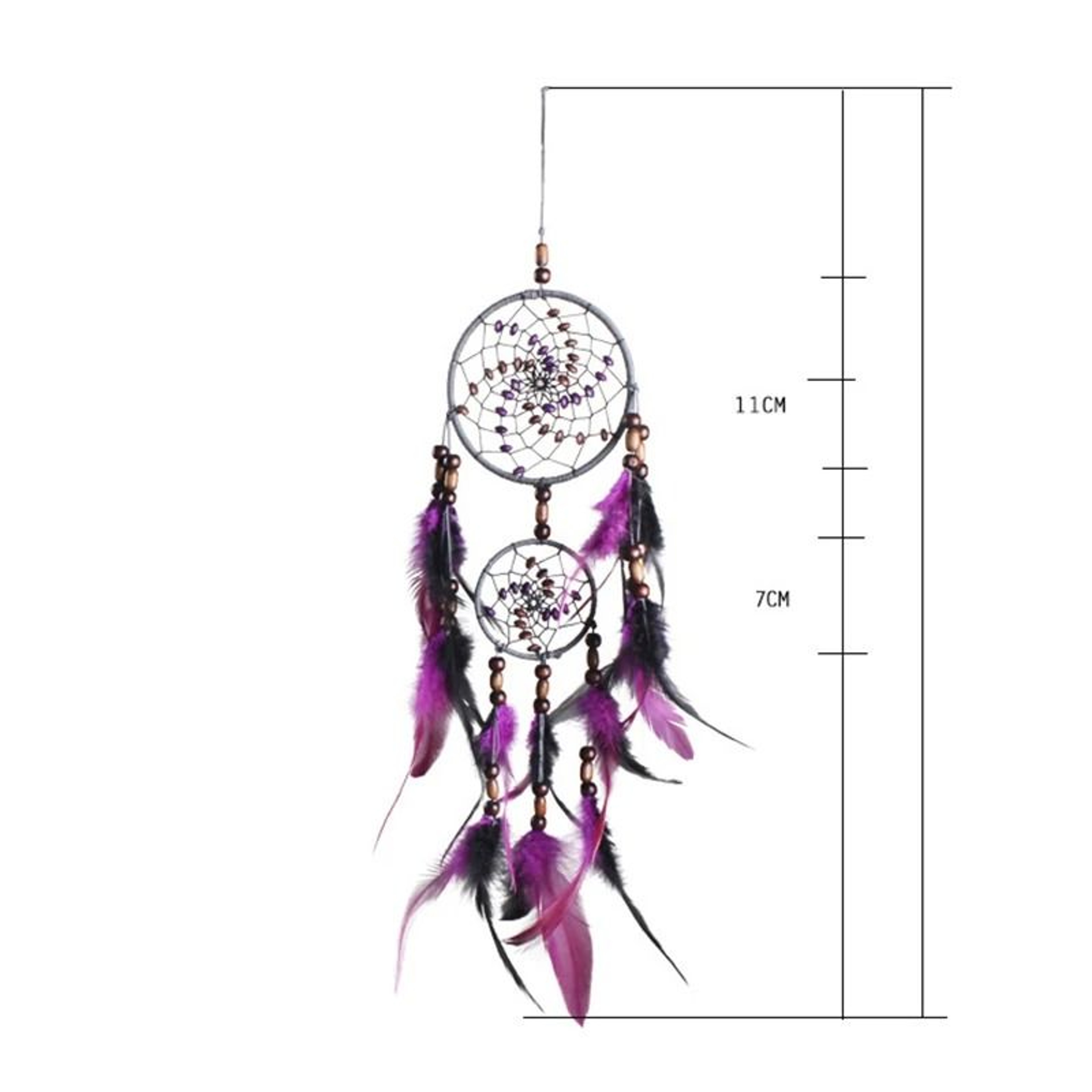 Artisan FiveRing Dream Catcher  Handmade Grand Cascading Wall Pendant  Professional Executive Bedro 6