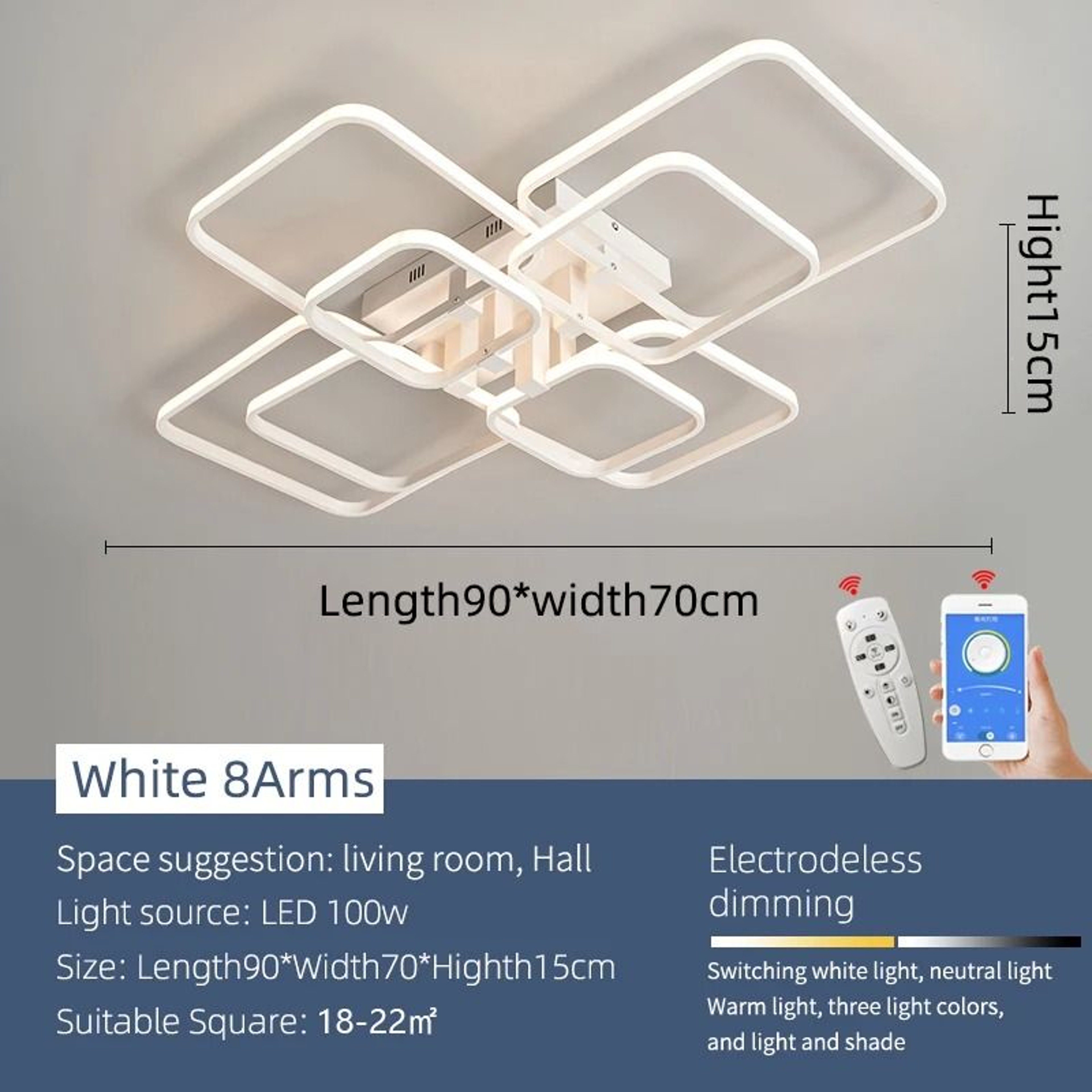 Modern Architectural LED Chandelier  Professional Geometric Linear Ceiling Light Fixture 11