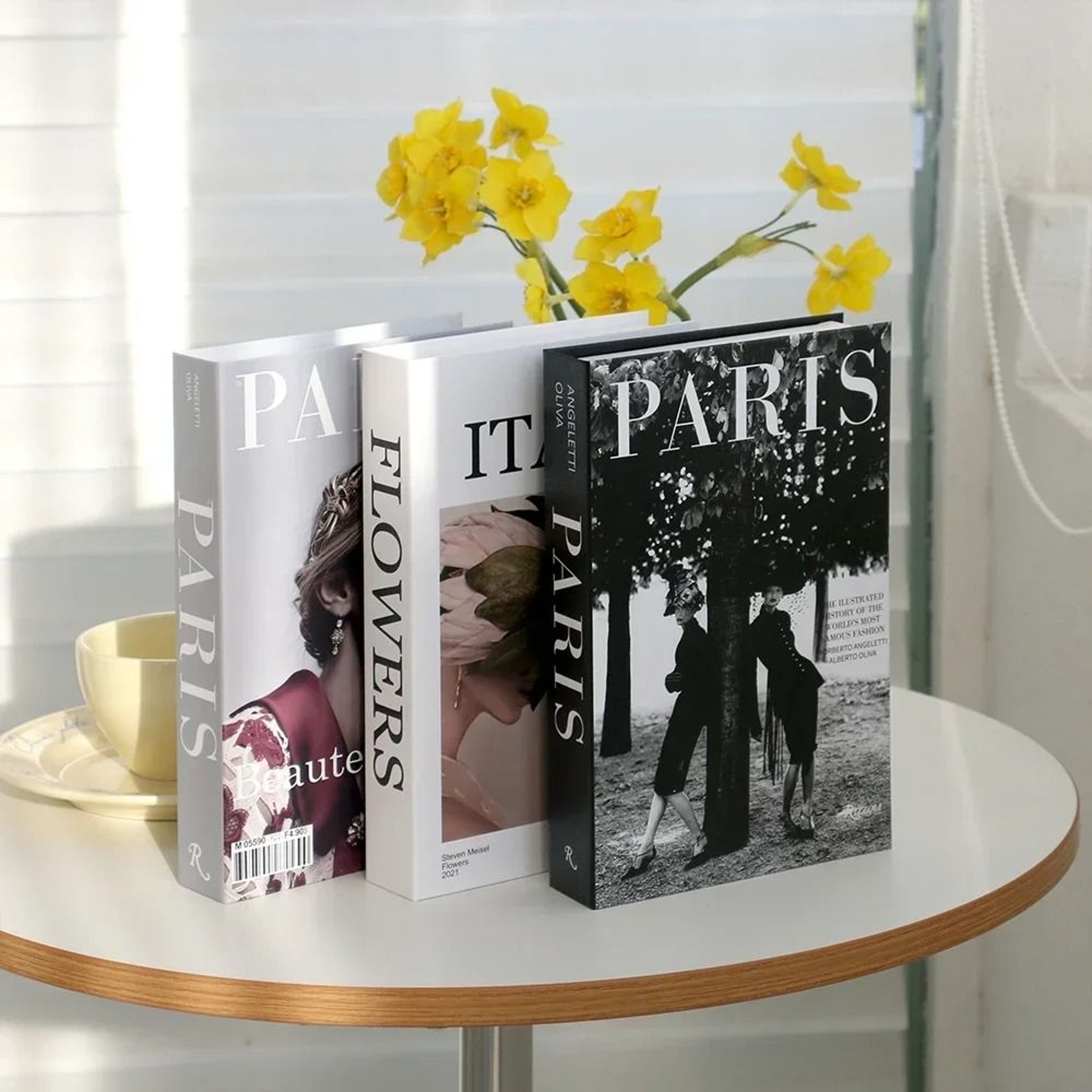 Luxury Faux Book Set  3pc Architectural Coffee Table Decor  Professional Executive Suite  Boutique  10