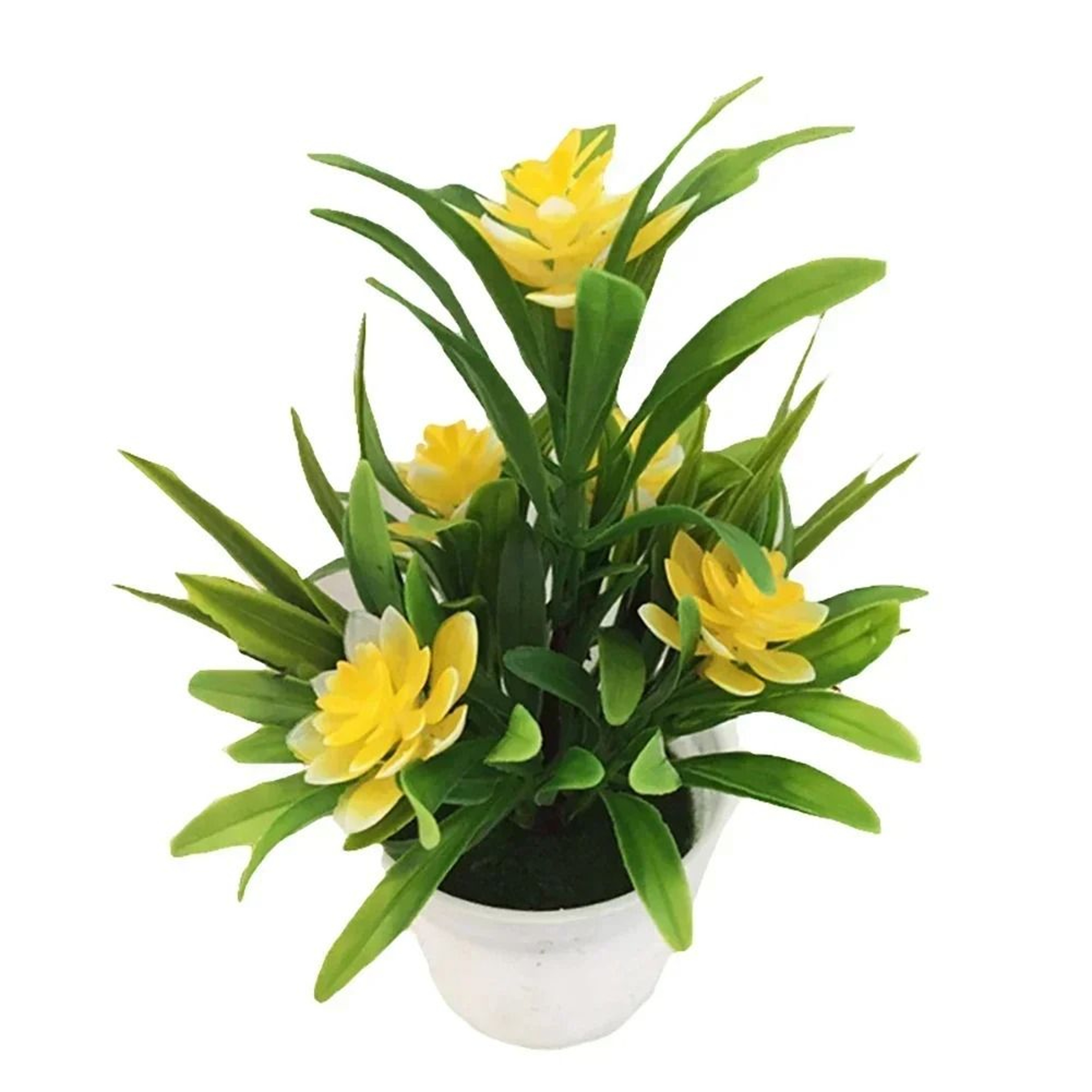 Artificial Vibrant Bonsai Potted Flower  Compact Tabletop Greenery  Professional Home  Garden Sanct 11