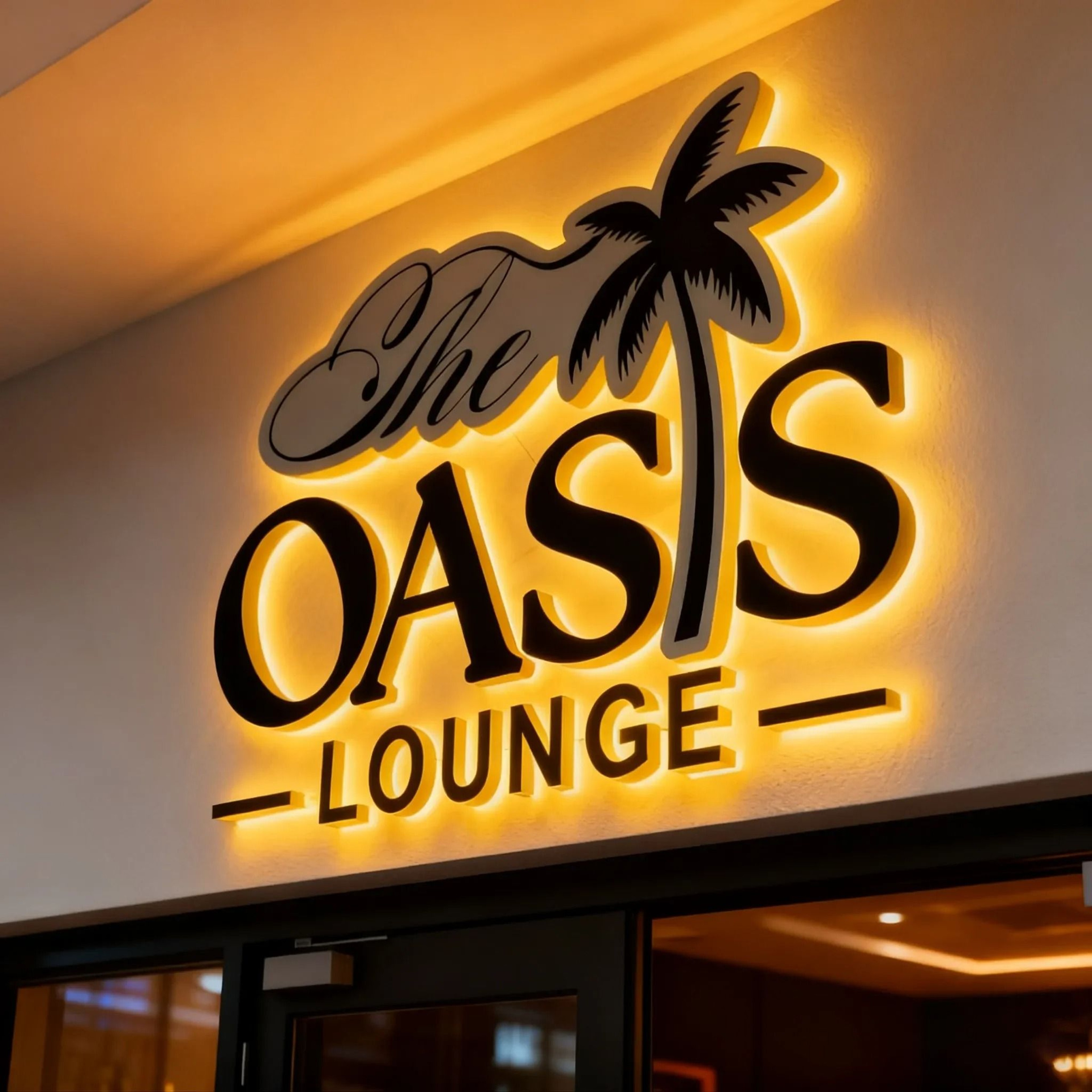 Custom LED Backlit Channel Sign  Professional 3D Illuminated Business Logo  Executive Storefront  O 5