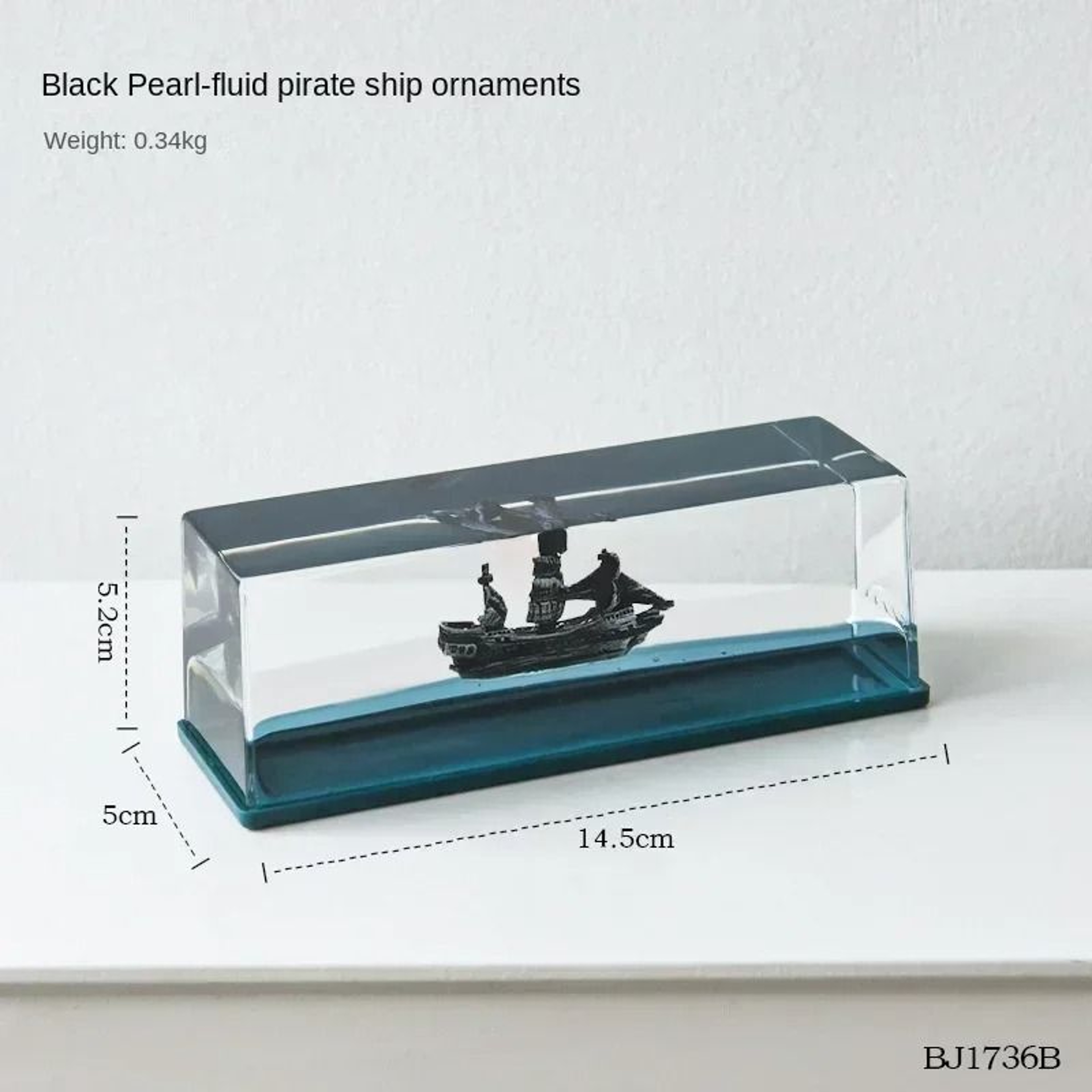 Black Pearl Unbreakable Ship  Fluid Liquid Floating Bottle  Executive Titanic Nautical Sanctuary De 6