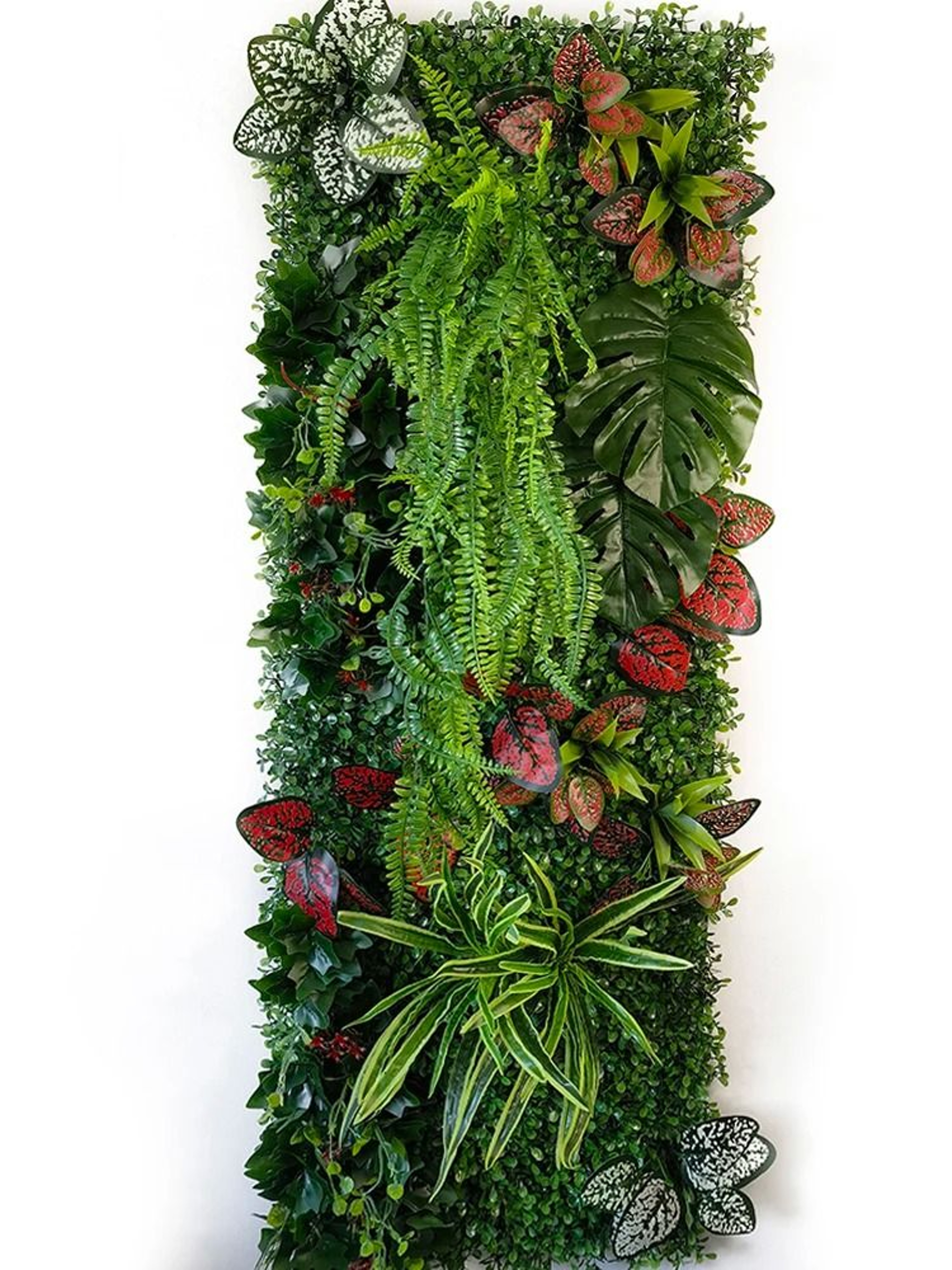 40x120cm Artificial Chlorophytum Wall  Simulation Comosum Grass Panel  Executive Hotel  Garden Sanc 25