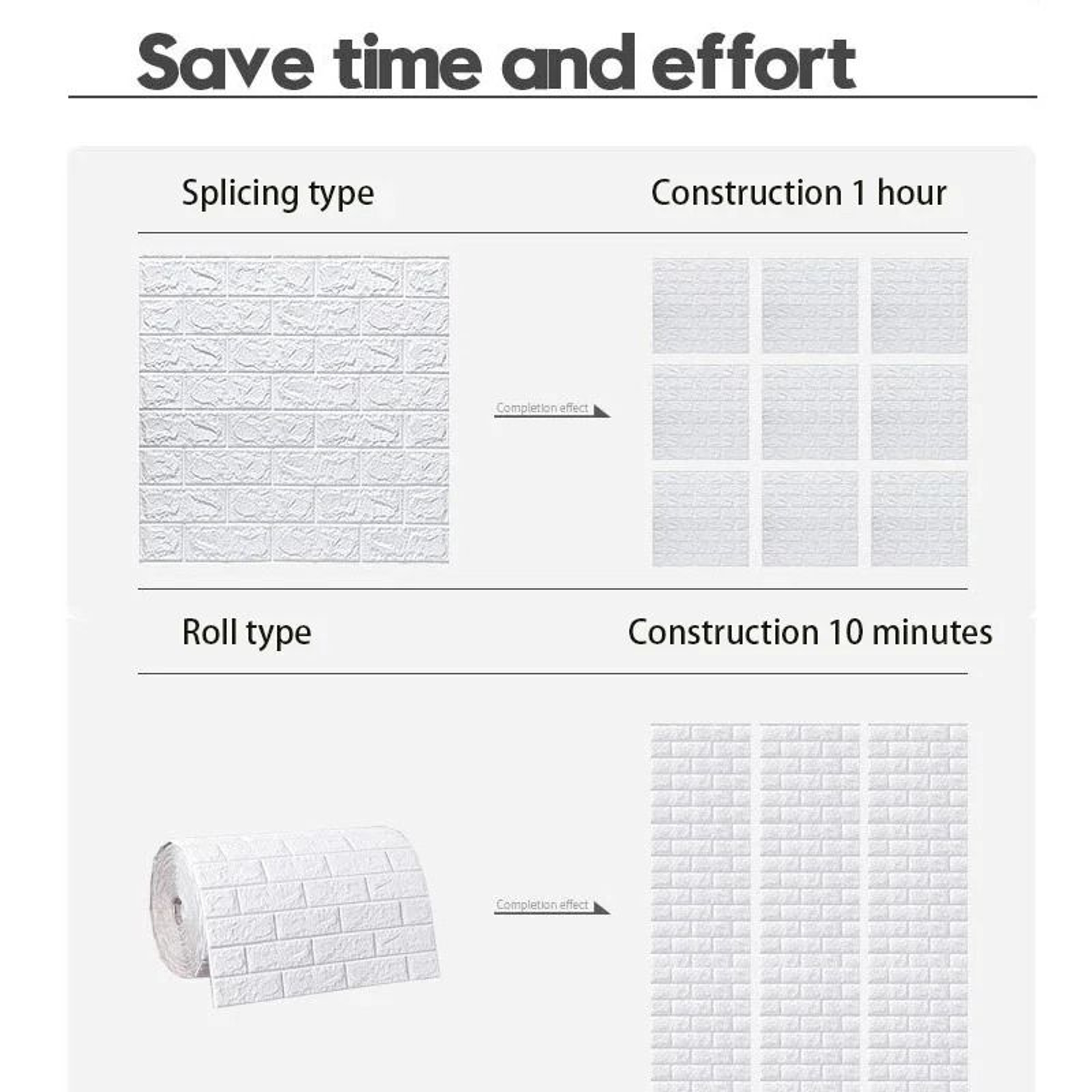 3D Foam Brick Wall Panel  SelfAdhesive Waterproof Decor  Executive TV Backdrop  Living Room Sanctua 4