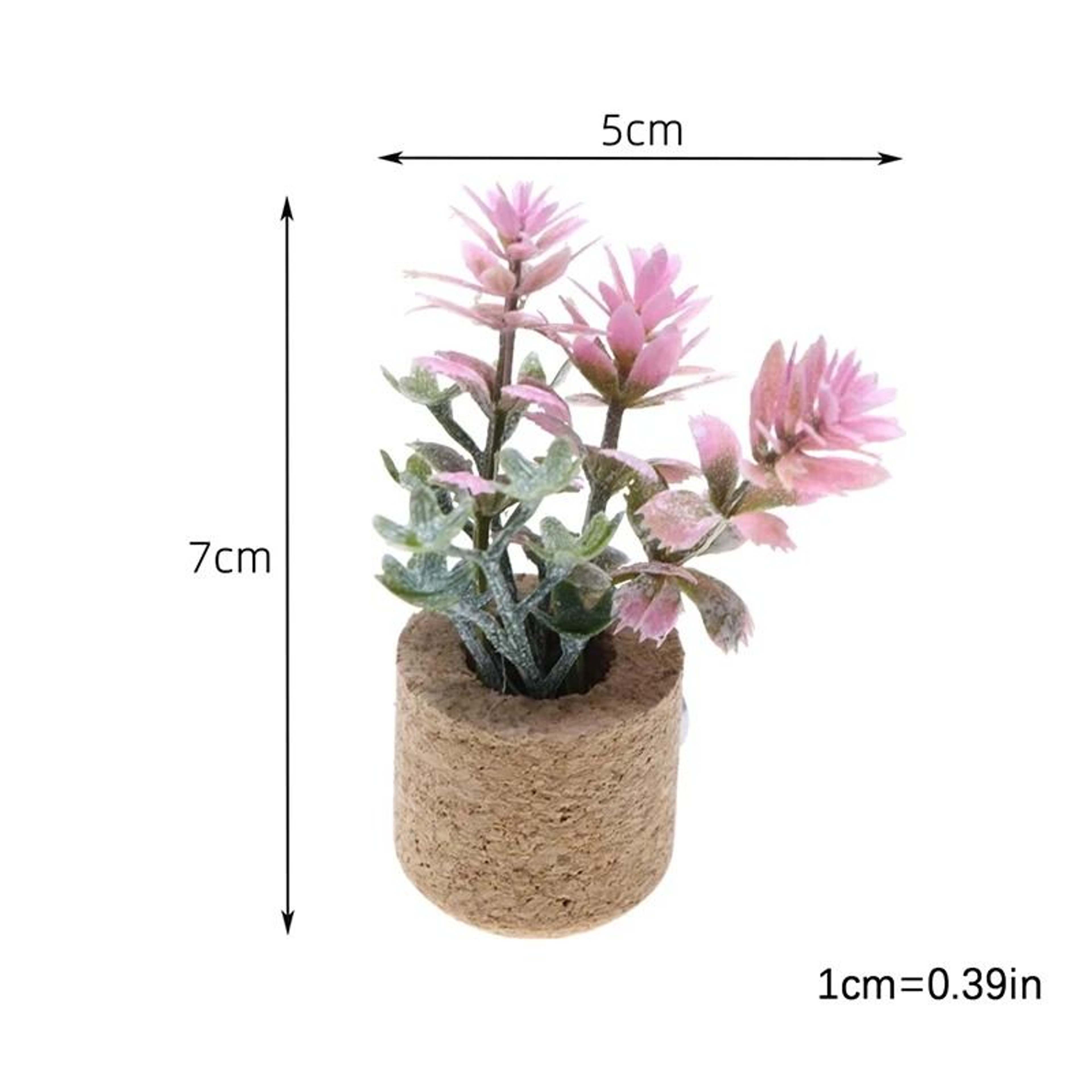 1 12 Miniature Potted Flower  Dollhouse Green Plant Model  Executive MicroLandscape Sanctuary Decor 5