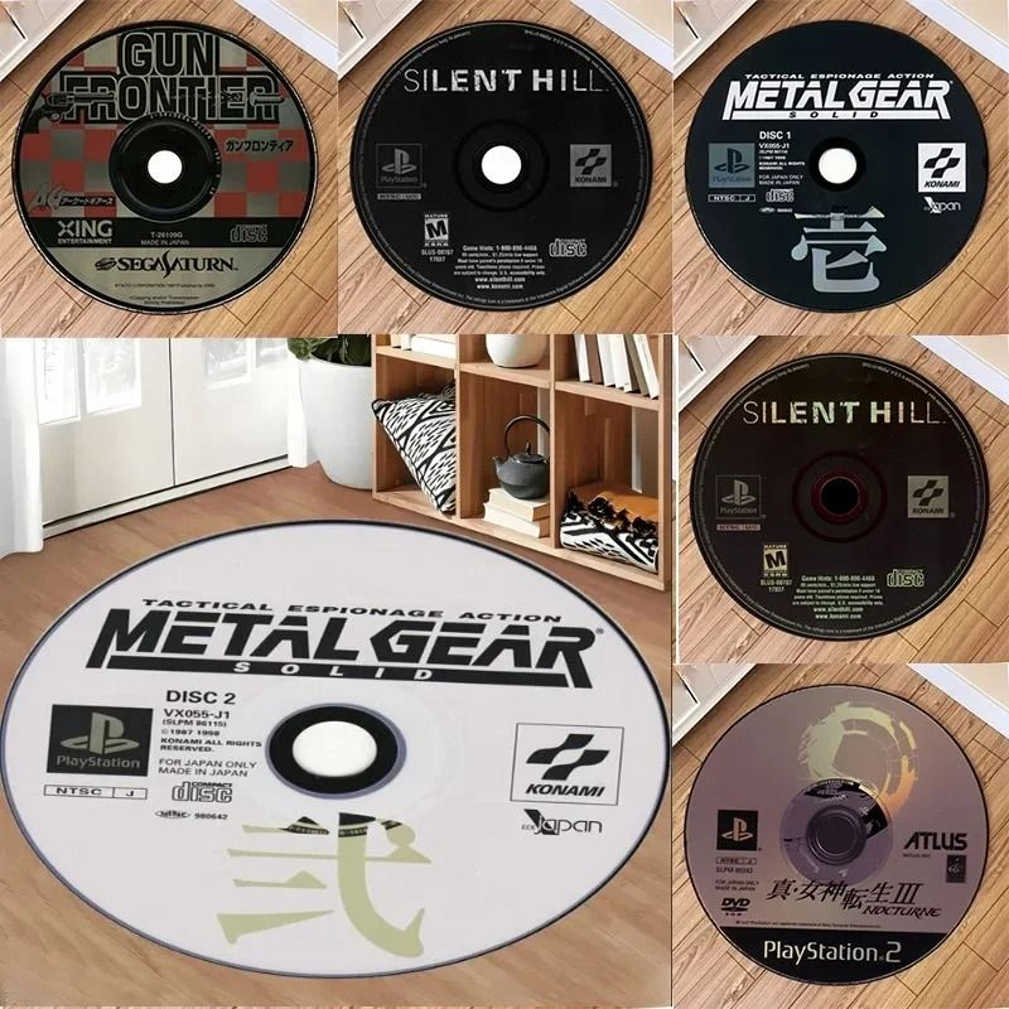 Industrial Gear Circular Carpet  Modern CDCore Floor Mat  Executive Studio  Gaming Sanctuary Decor 0