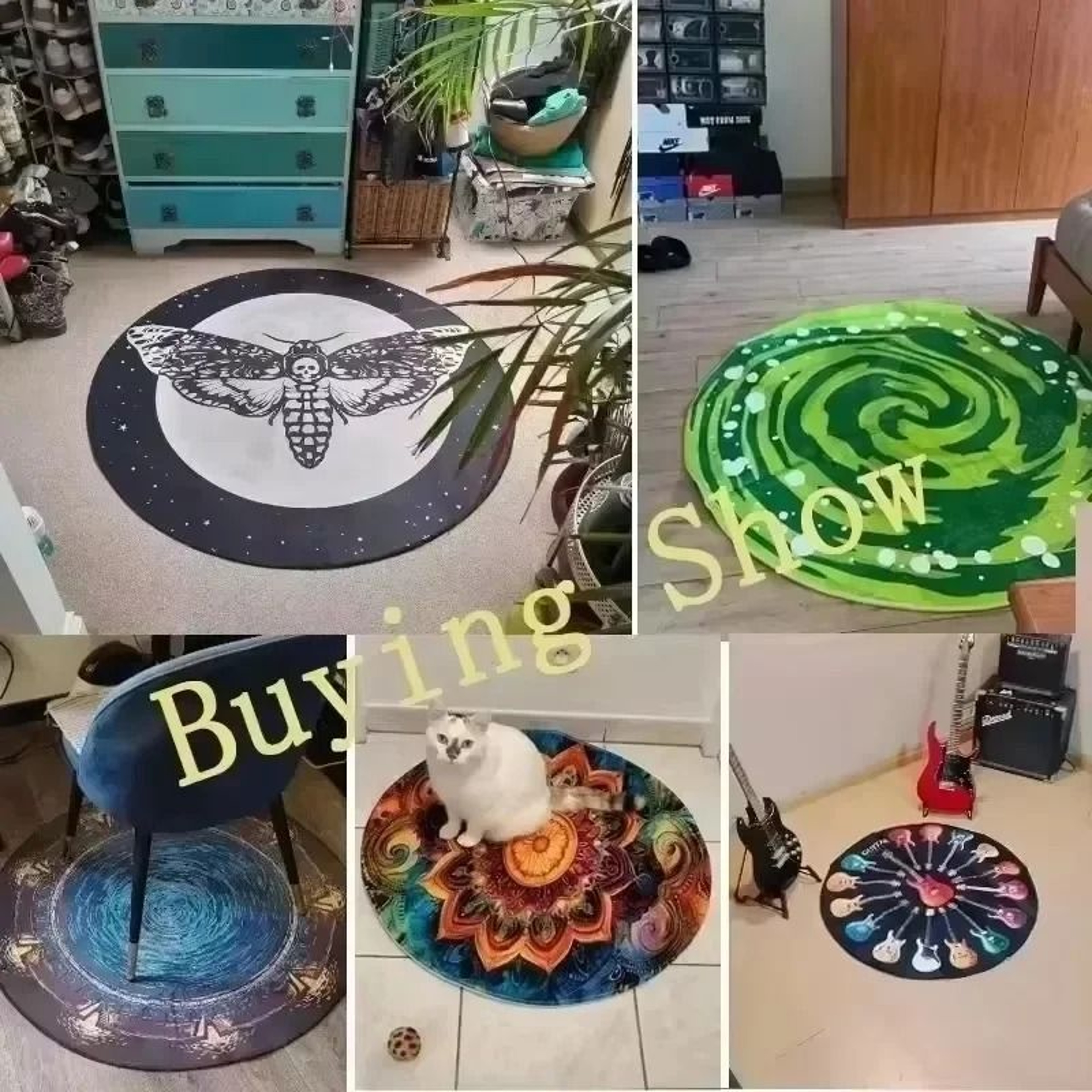 Industrial Gear Circular Carpet  Modern CDCore Floor Mat  Executive Studio  Gaming Sanctuary Decor 5