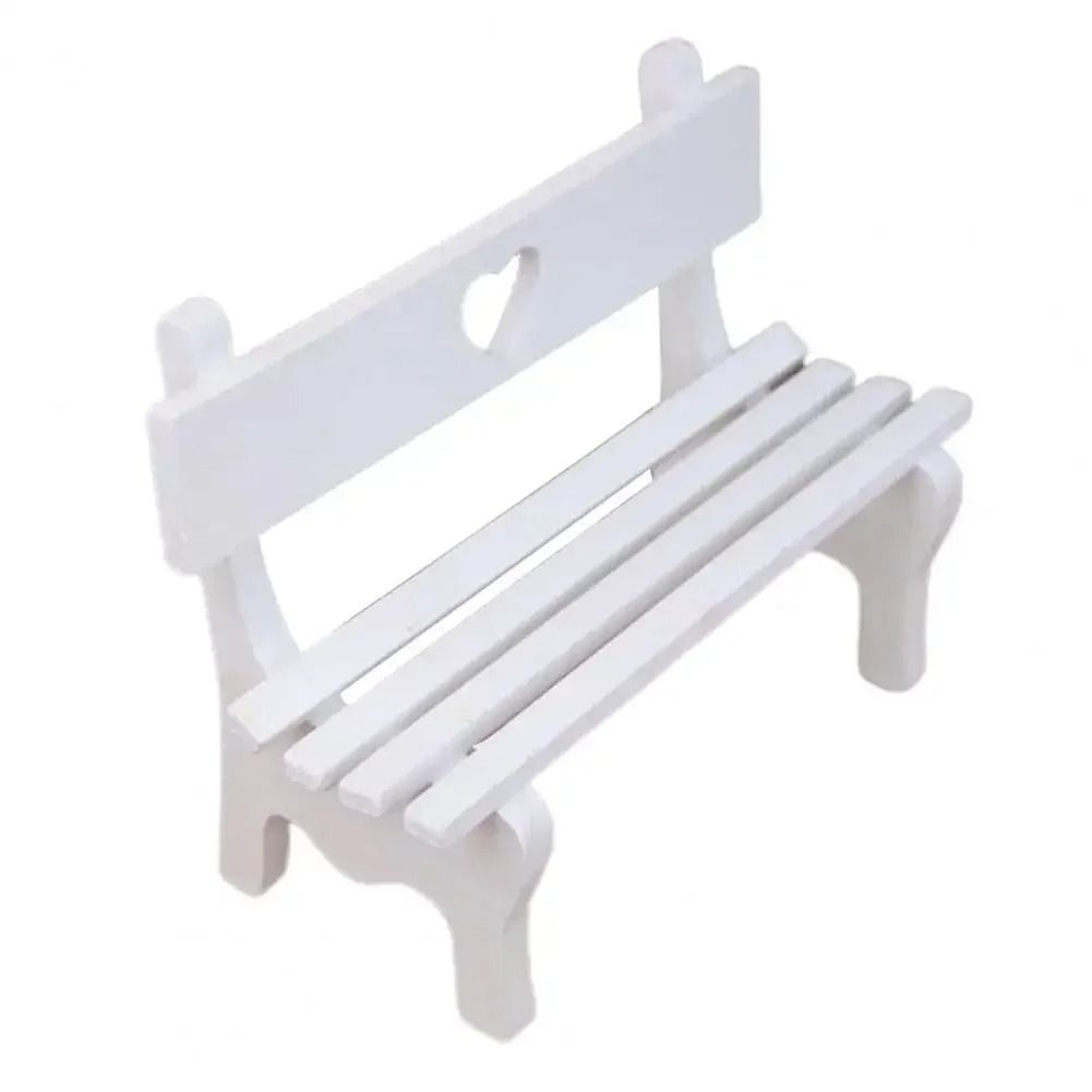 Artisan Miniature Garden Bench  Handcrafted Wooden Park Figurine  Executive Studio  Zen Sanctuary D 7