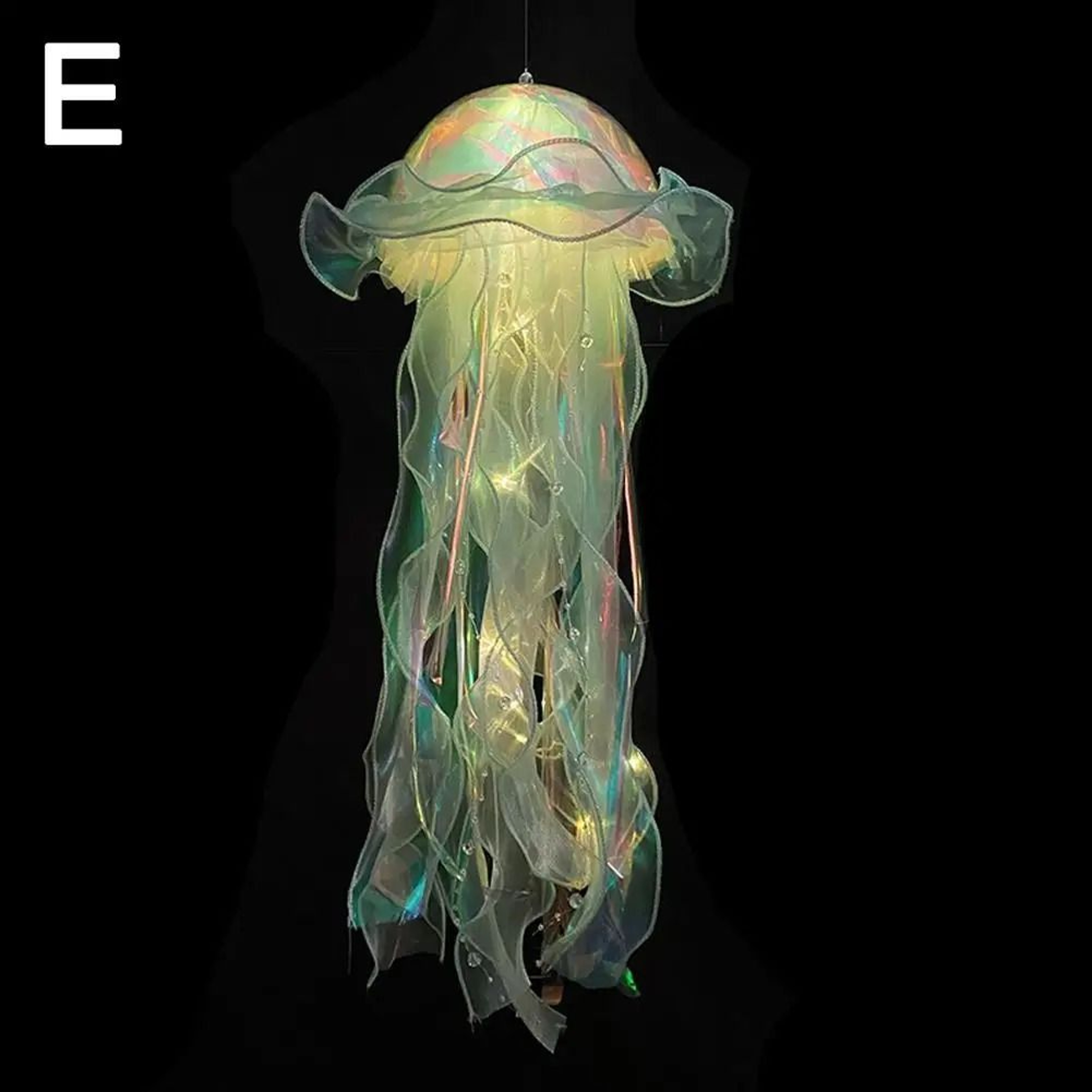 Ethereal Jellyfish Lamp  DIY Hanging Ocean Night Light  Executive Studio  Mermaid Sanctuary Decor 10