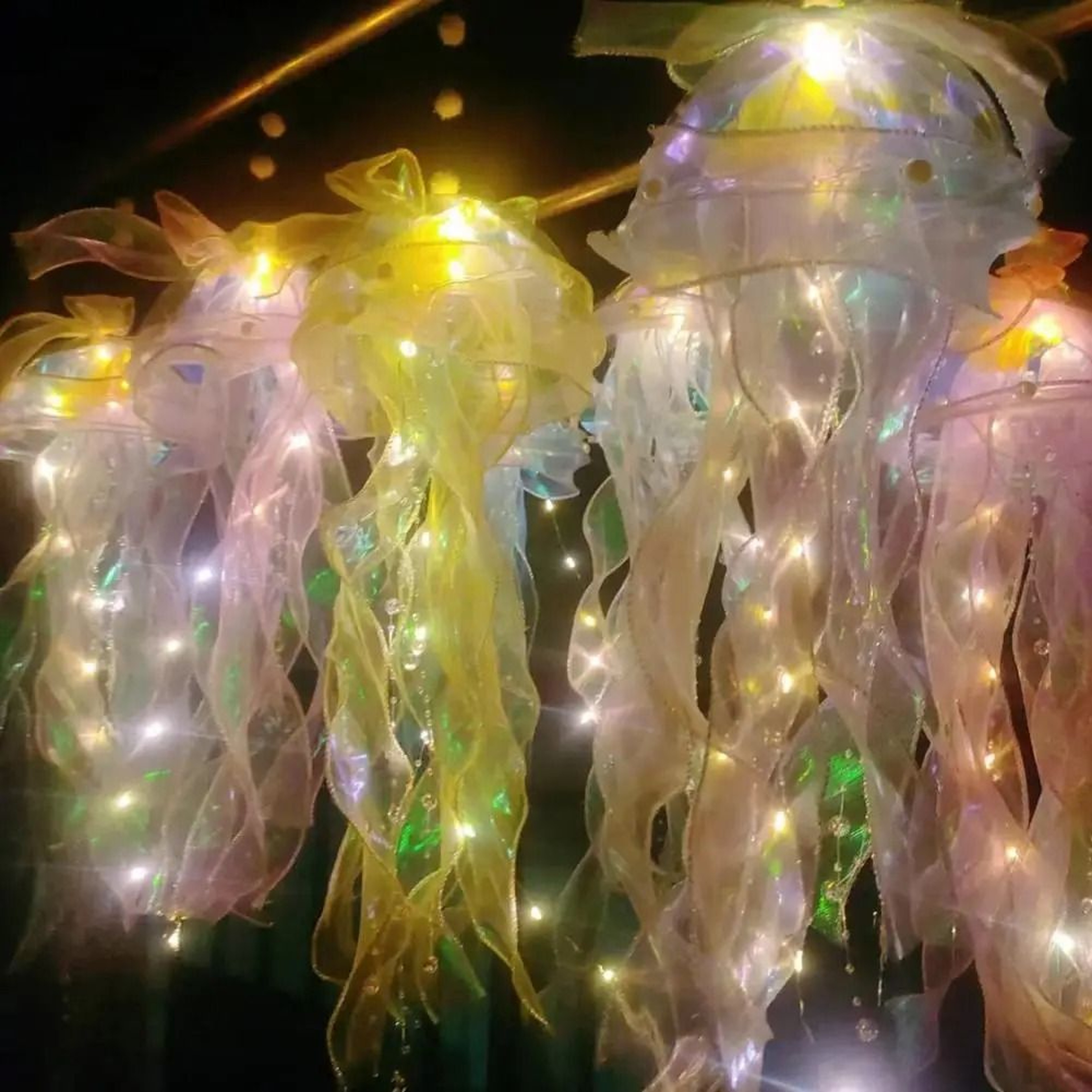 Ethereal Jellyfish Lamp  DIY Hanging Ocean Night Light  Executive Studio  Mermaid Sanctuary Decor 1