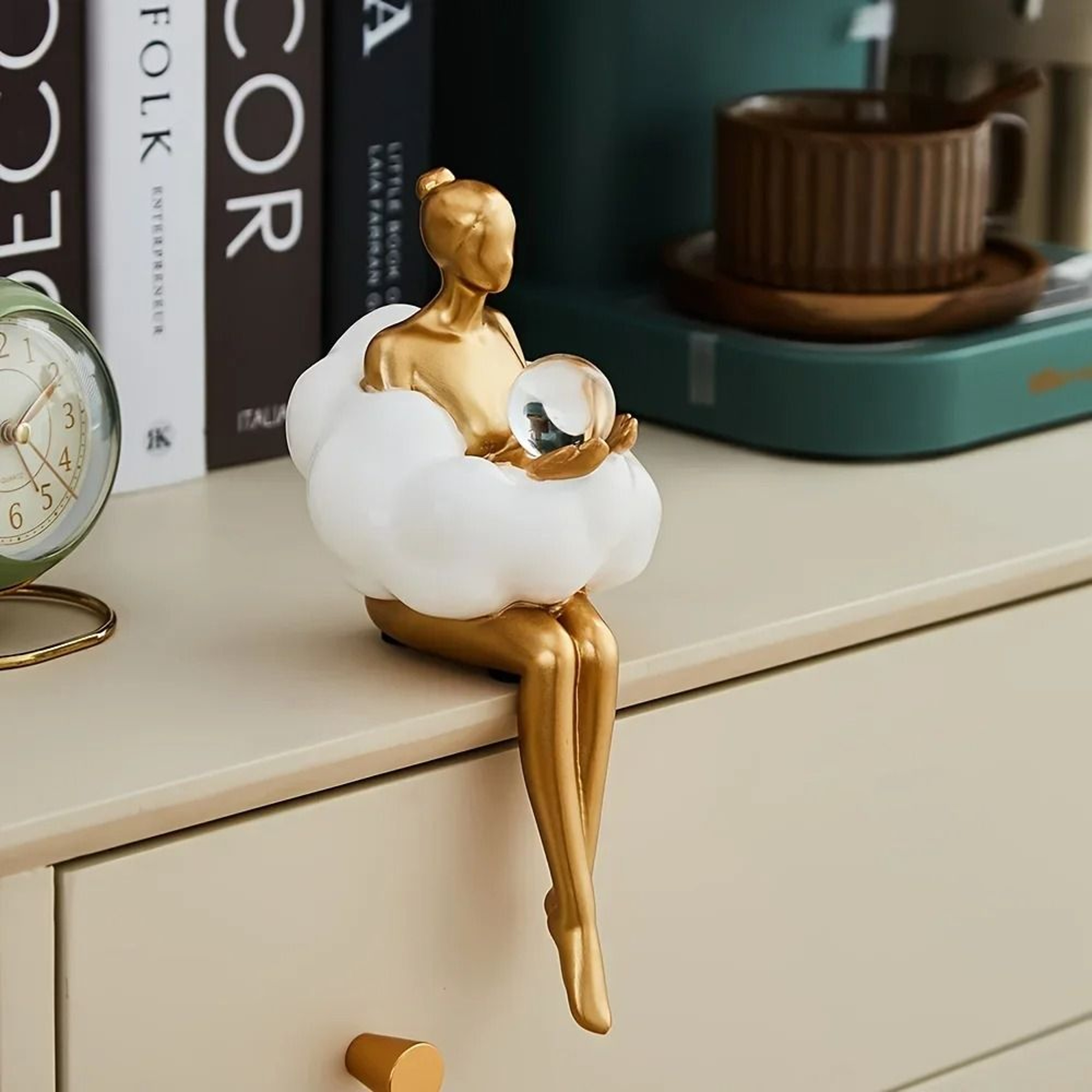 Ethereal Cloud Muse  Abstract Figural Statue  Executive Studio  Modern Sanctuary Decor 1