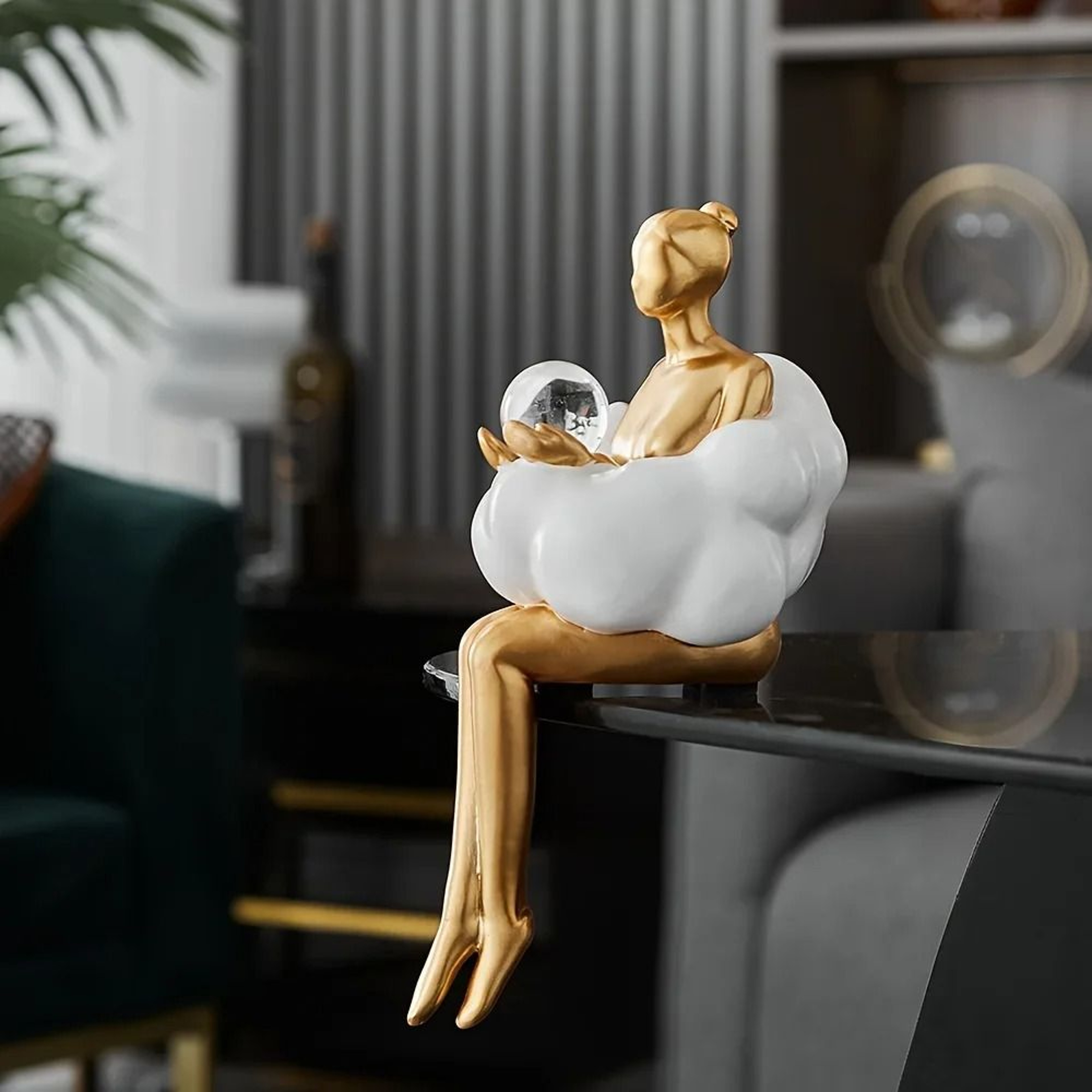 Ethereal Cloud Muse  Abstract Figural Statue  Executive Studio  Modern Sanctuary Decor 3