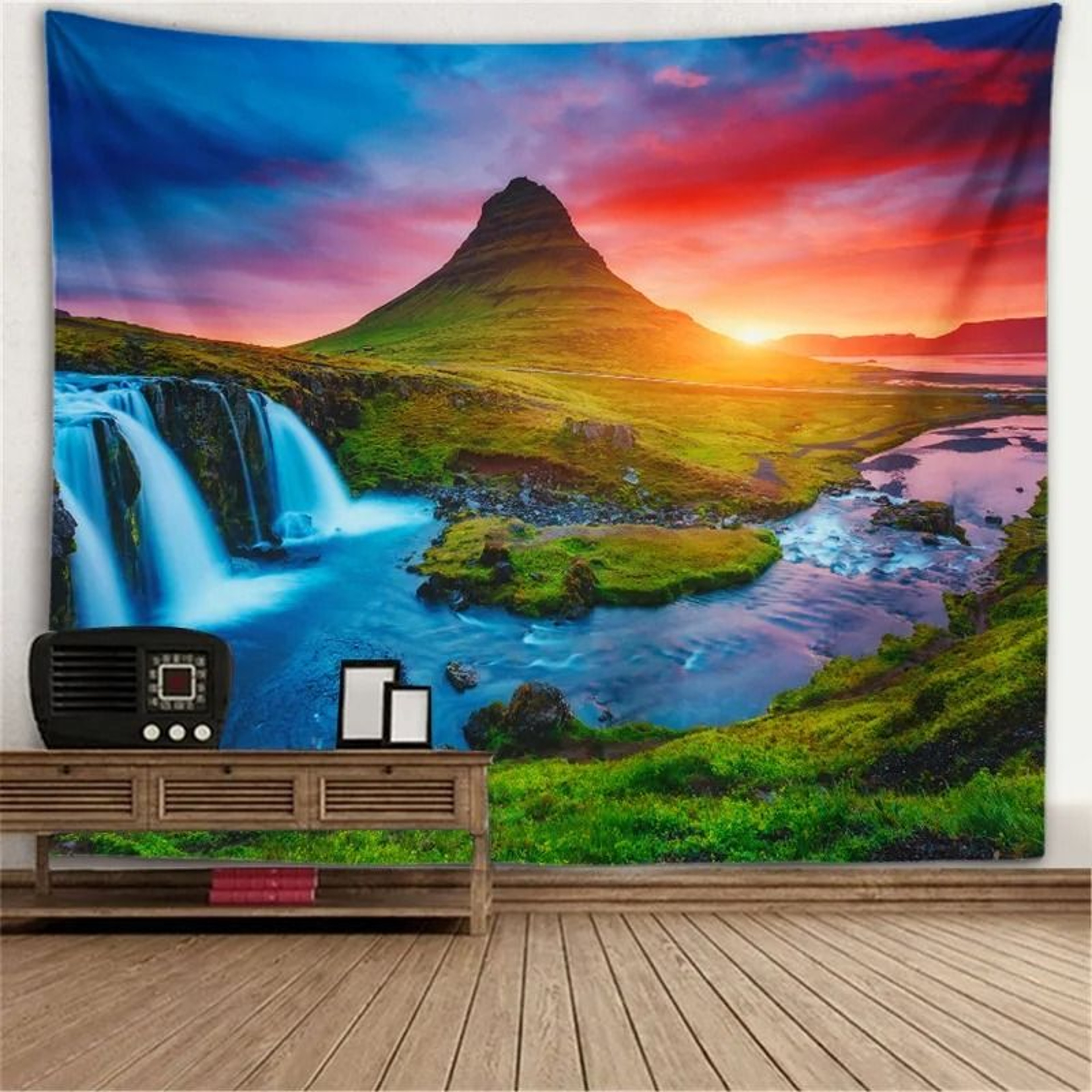 Scenic Aperture Mural  TreeHole Perspective Window Tapestry  Executive Studio  Nature Sanctuary Dec 13