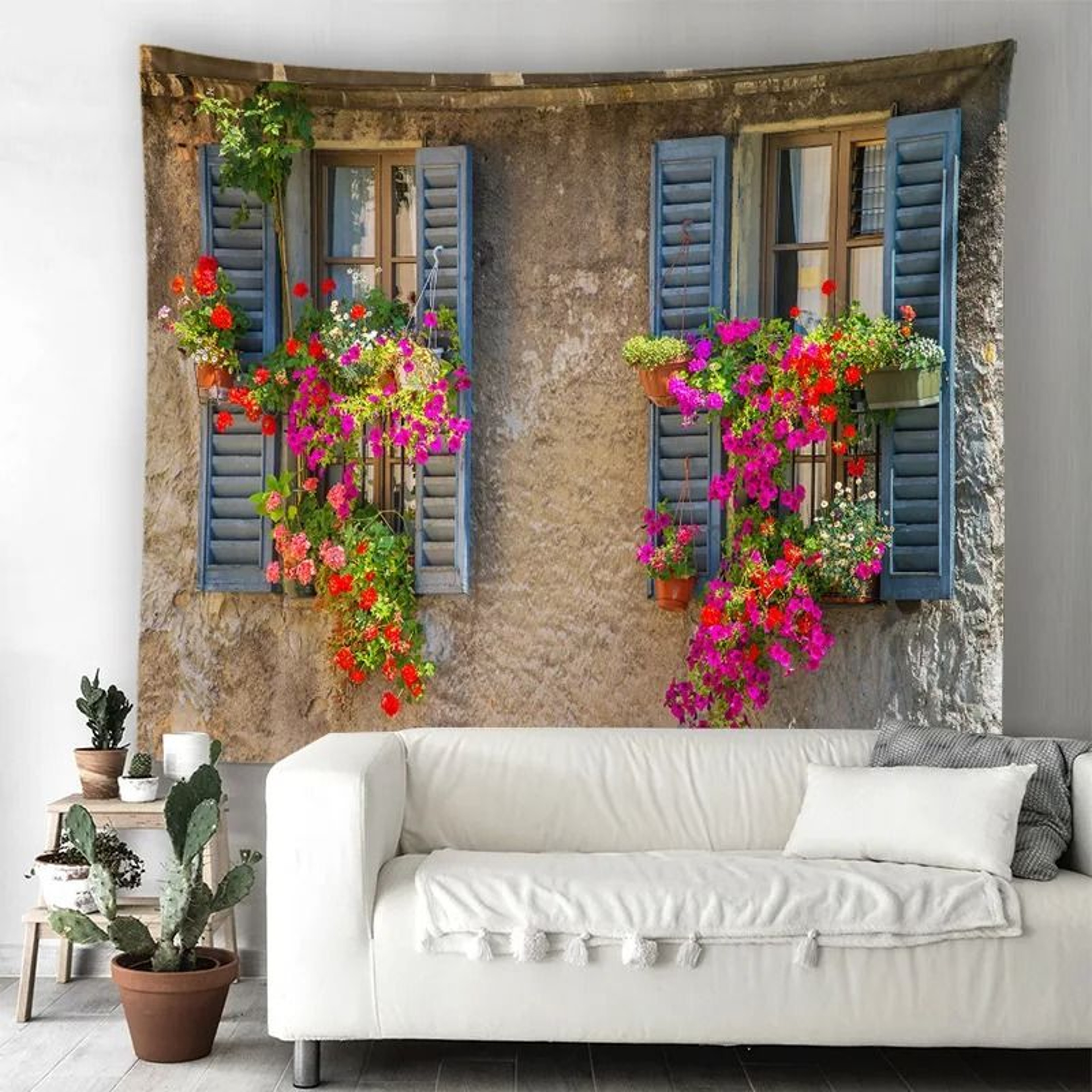 Scenic Aperture Mural  TreeHole Perspective Window Tapestry  Executive Studio  Nature Sanctuary Dec 3