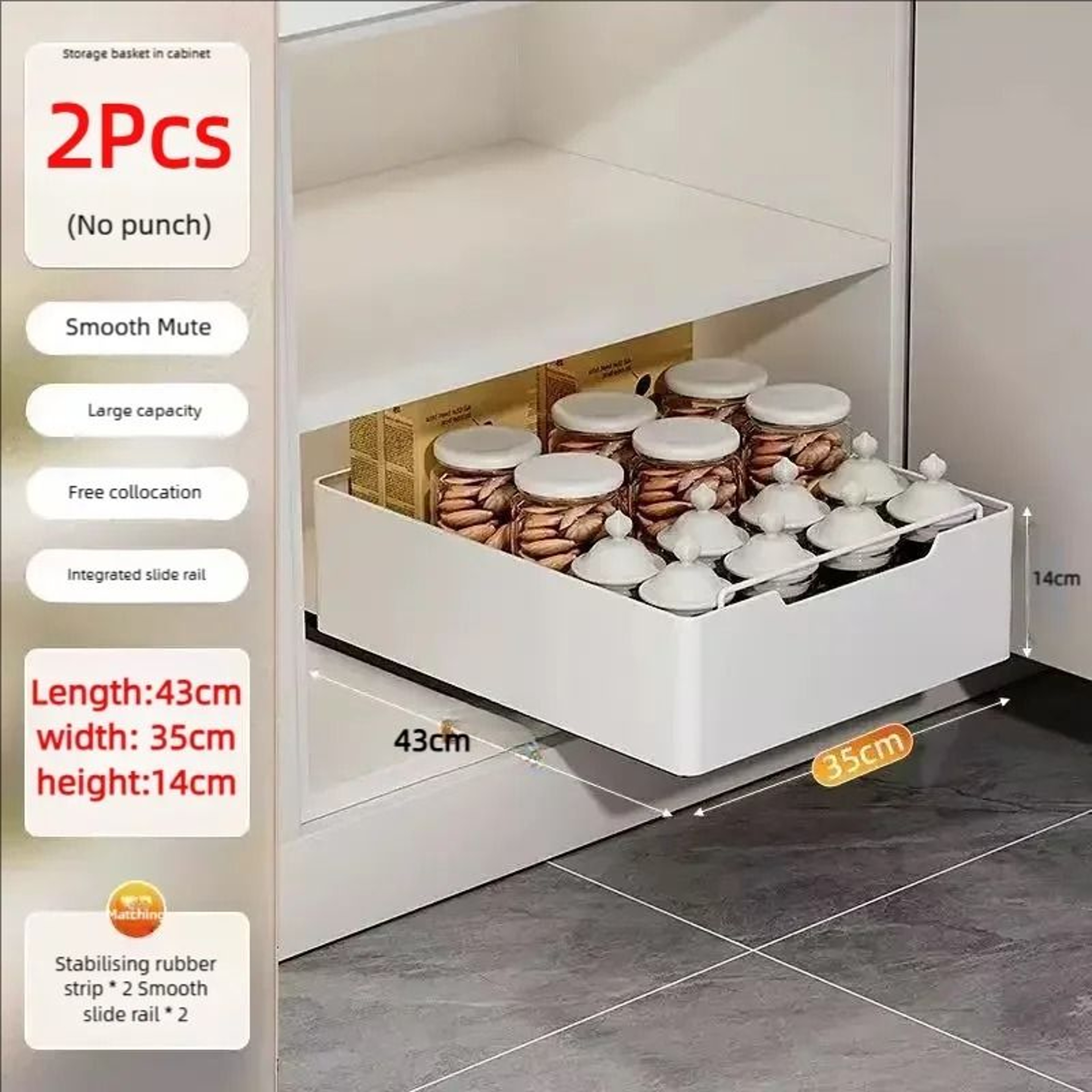 GlideCore Cabinet Nexus  PullOut Rail Storage Drawer System  Executive Studio  Culinary Sanctuary D 23