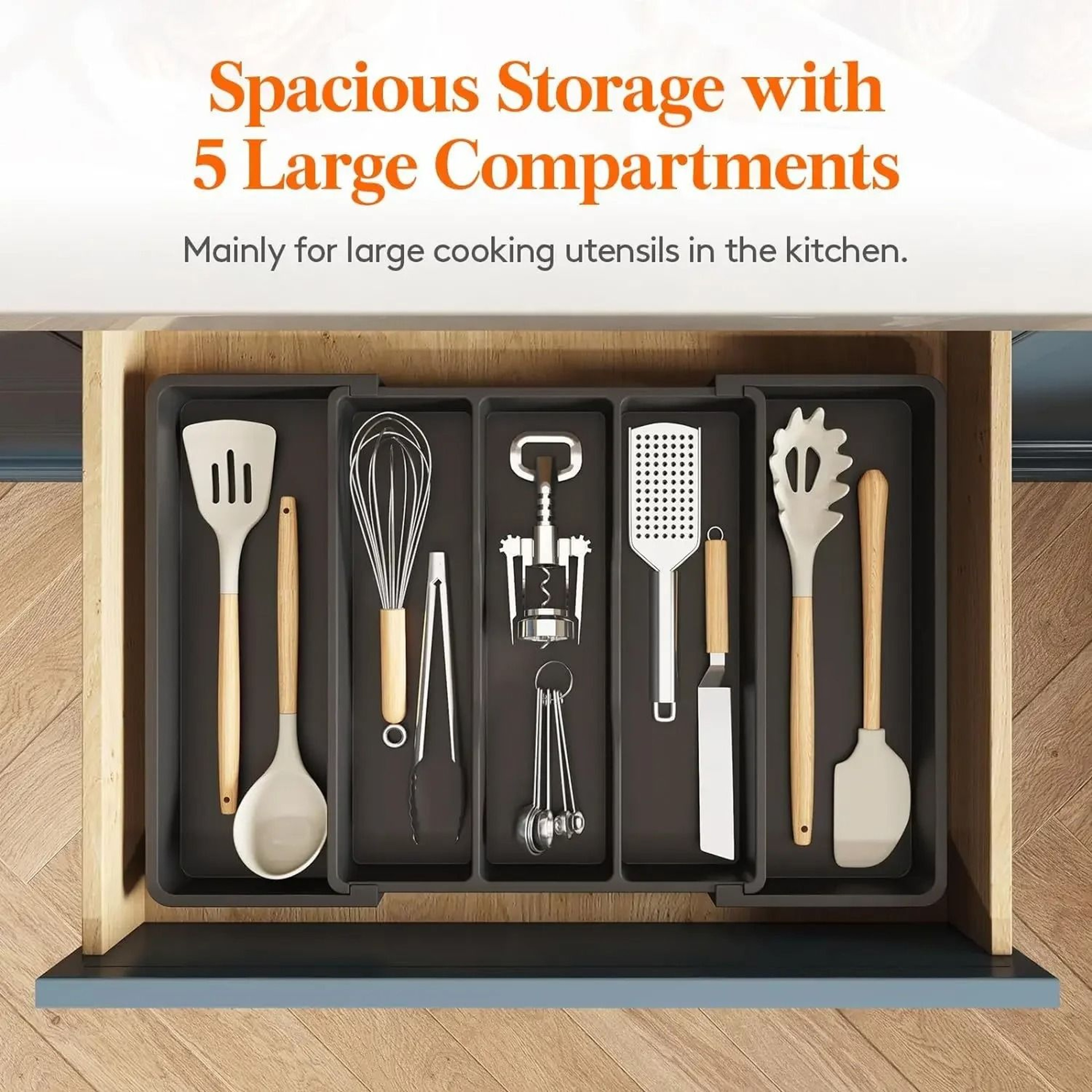 Obsidian Expandable Tray  Precision Retractable Silverware Nexus  Executive Studio  Culinary Sanctu 3
