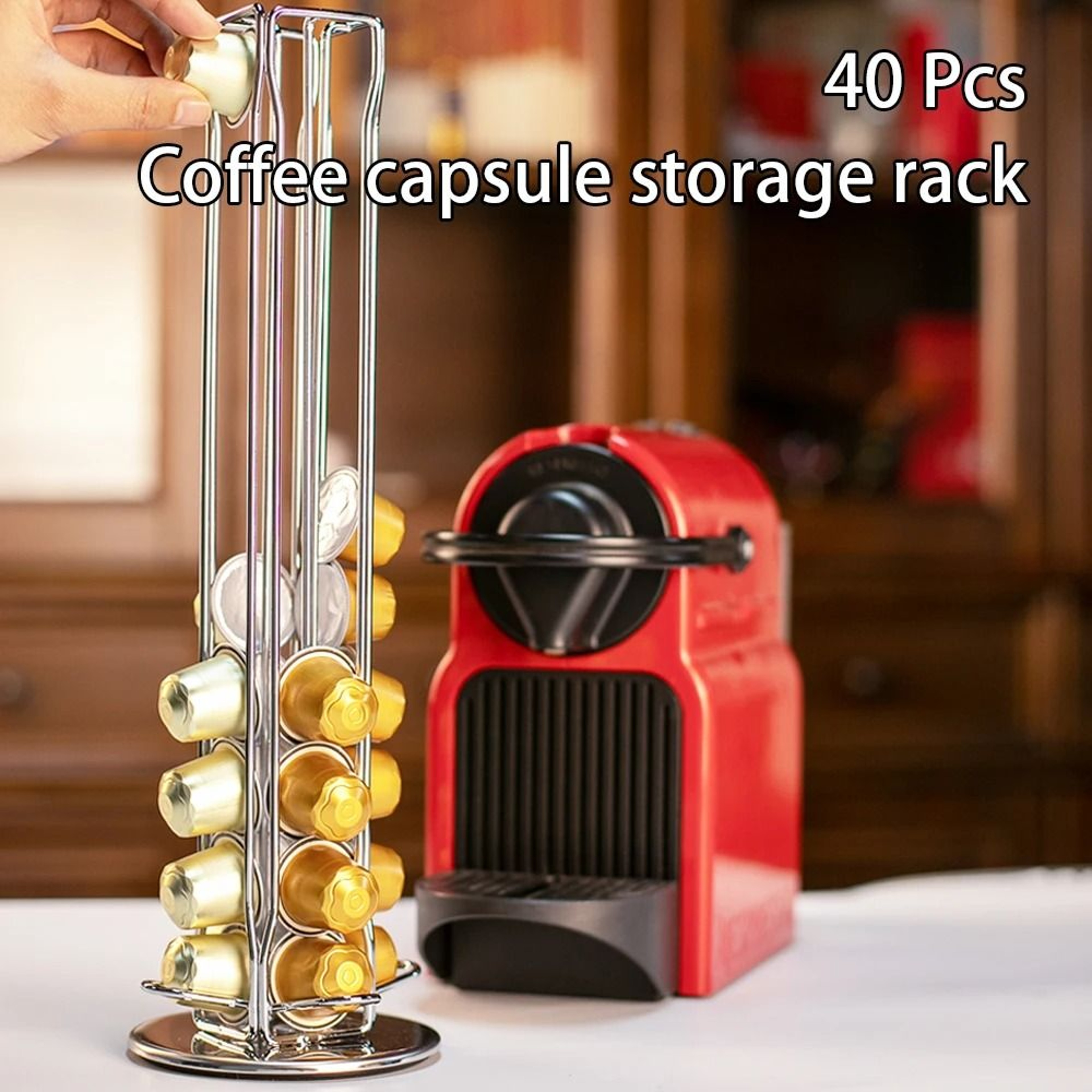 Aura Coffee Carousel  360 Rotating 40Pod Capsule Nexus  Executive Studio  Caffeine Sanctuary Decor 0