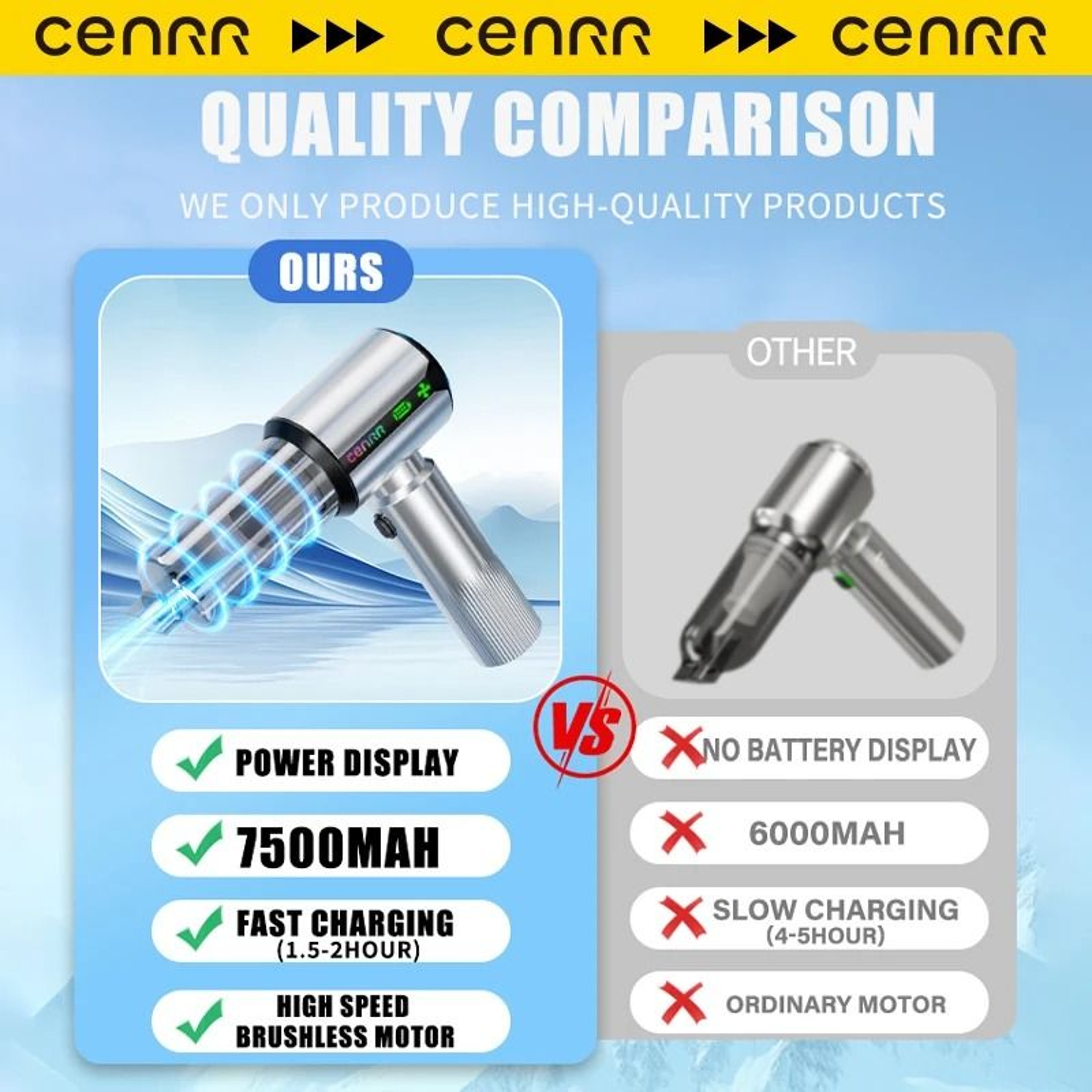 Wireless Mini Car Vacuum  Powerful HighSuction Handheld Cleaner  Portable Executive Interior Detail 5