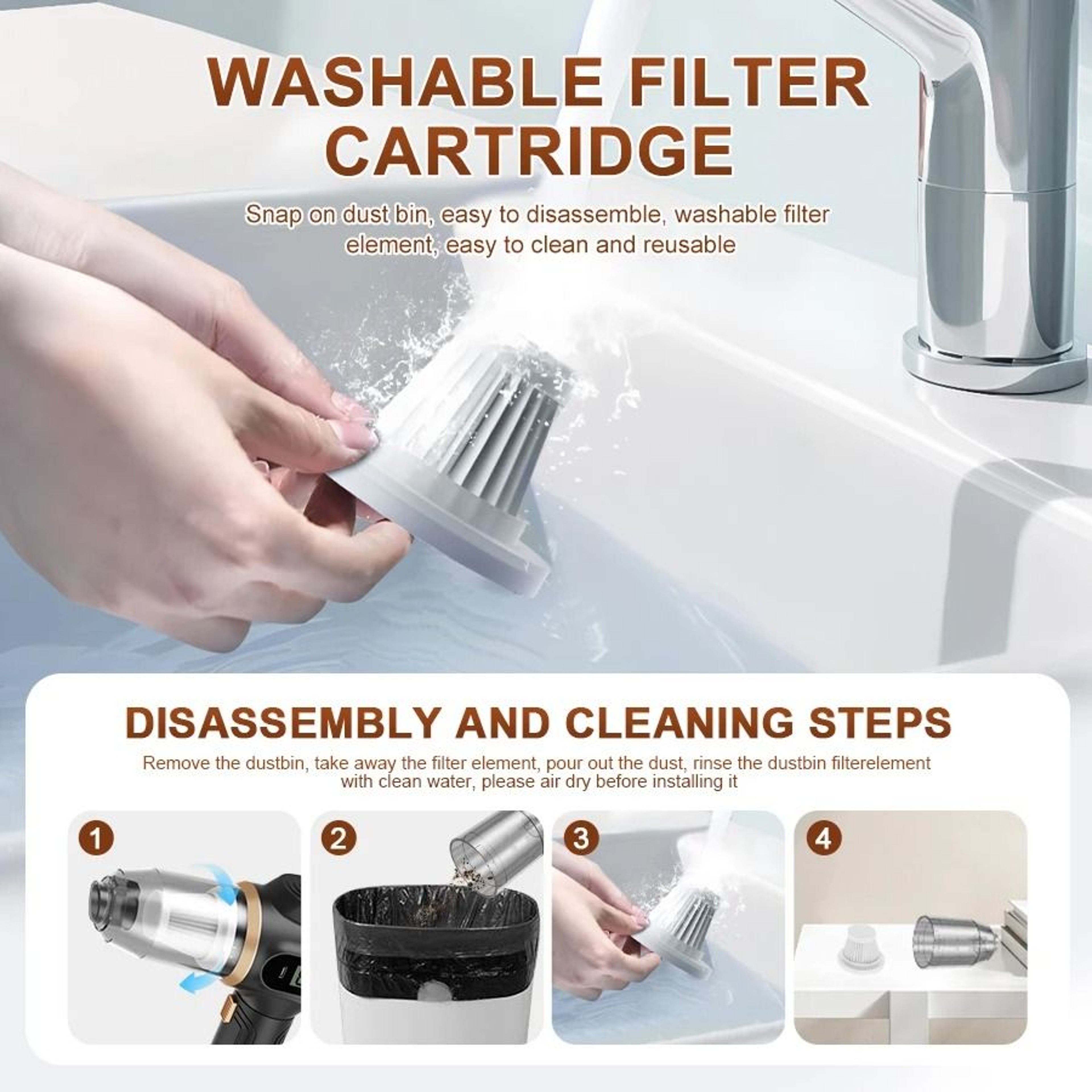 HighPowered 2in1 Car Vacuum  Blower  Precision Handheld Suction System  Executive Auto  Home Mainte 4