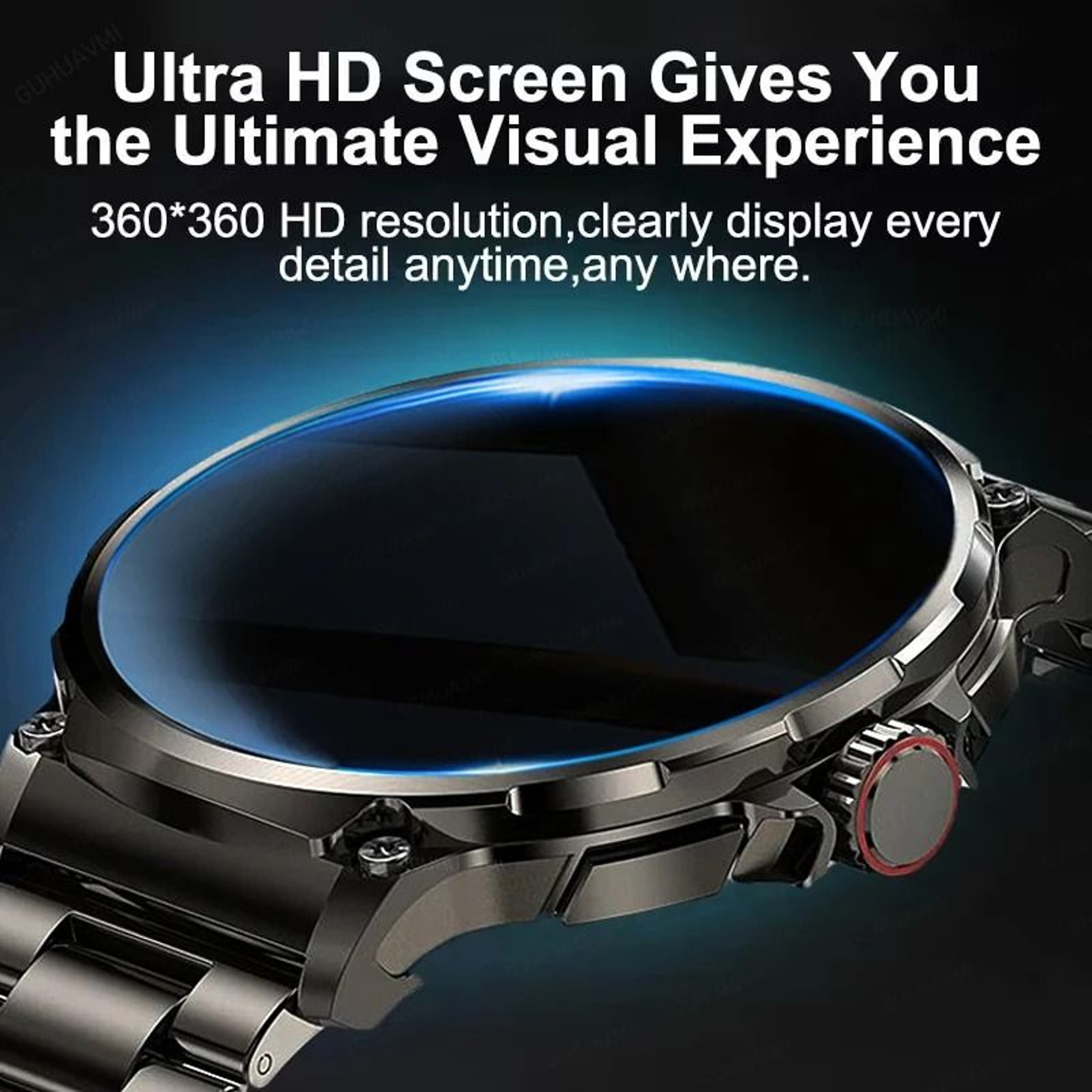 185inch Ultra HD AMOLED Smartwatch  GPS  Bluetooth Call  Executive 710mAh Sport Fitness System 2