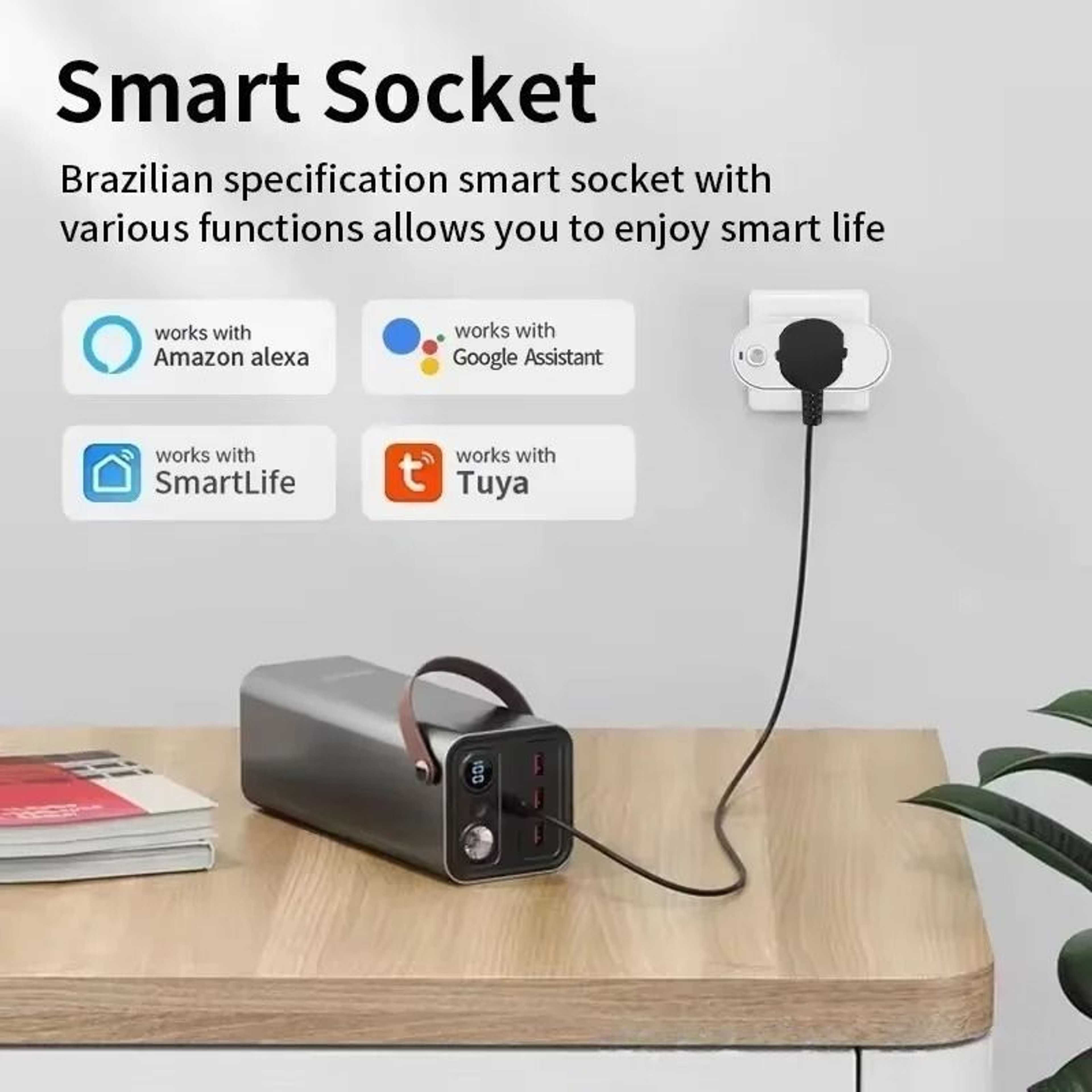 16A EU Smart WiFi Plug  Remote Power Monitoring  Timer  Executive Voice Control Home Energy Sanctua 3