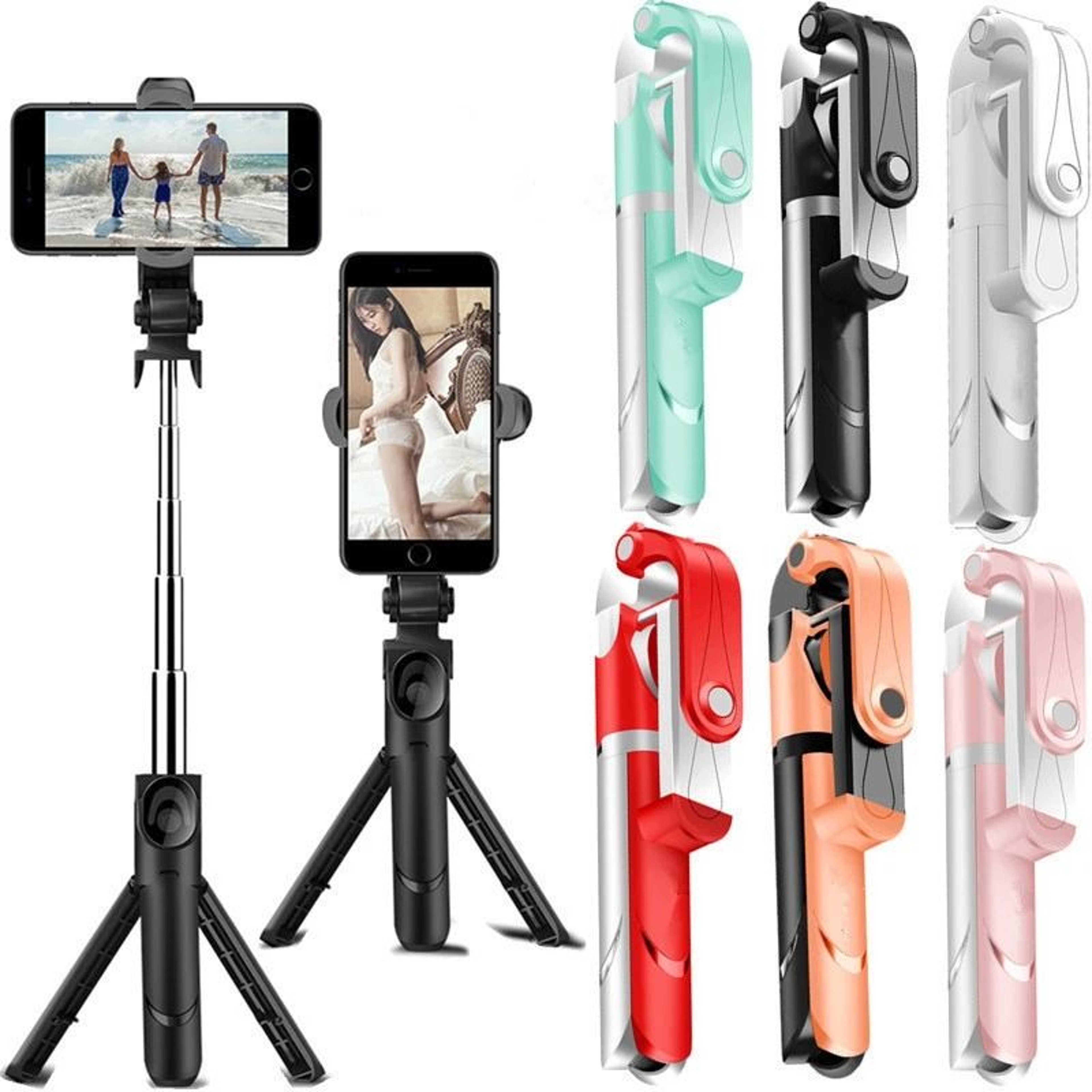 Portable Wireless Shutter Selfie Stick  Integrated Professional Tripod  Executive Smartphone Stabil 4