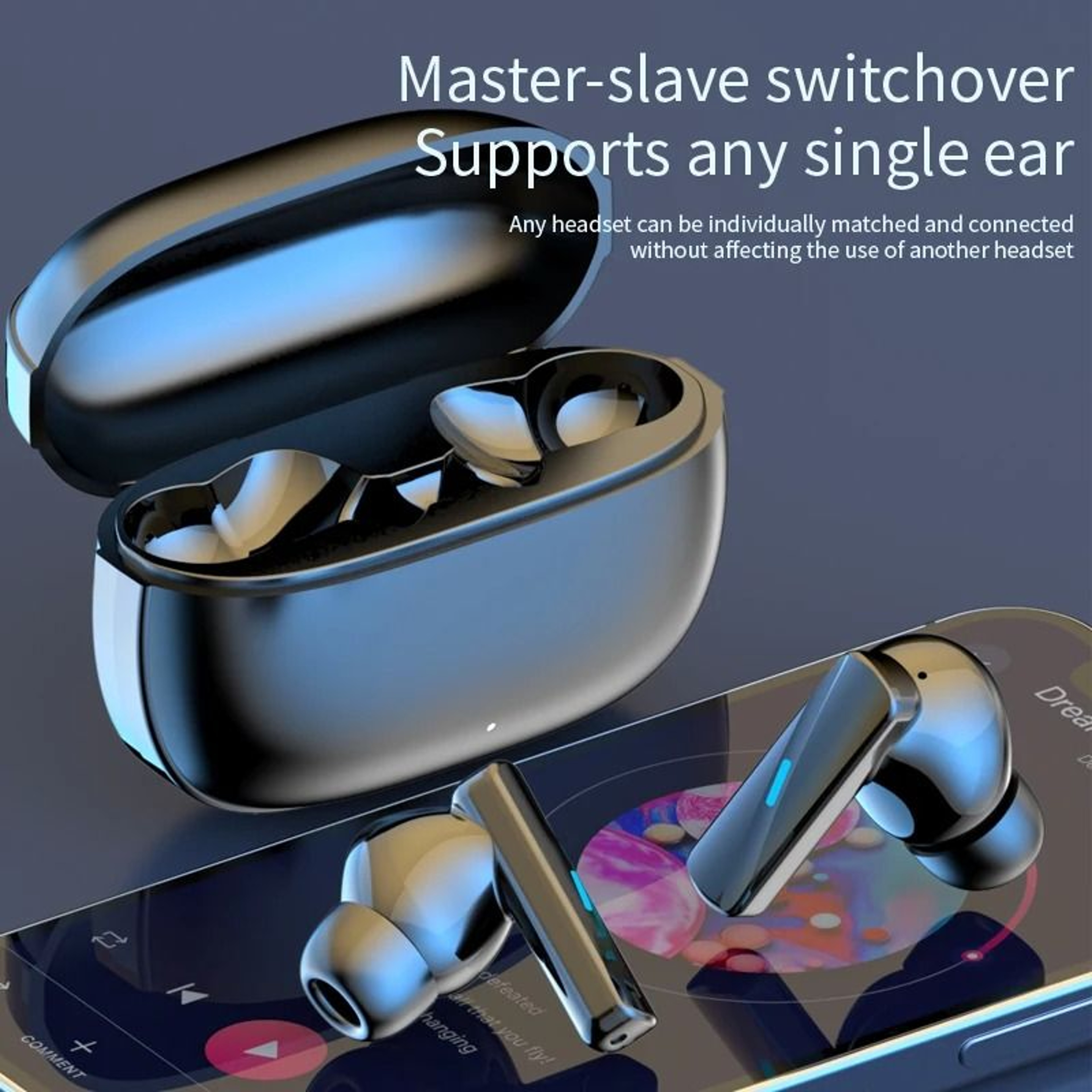 Mate50 Pro BT53 Wireless Earbuds  ANC  ENC Noise Cancellation  Executive HiFi Stereo Gaming  Sports 3