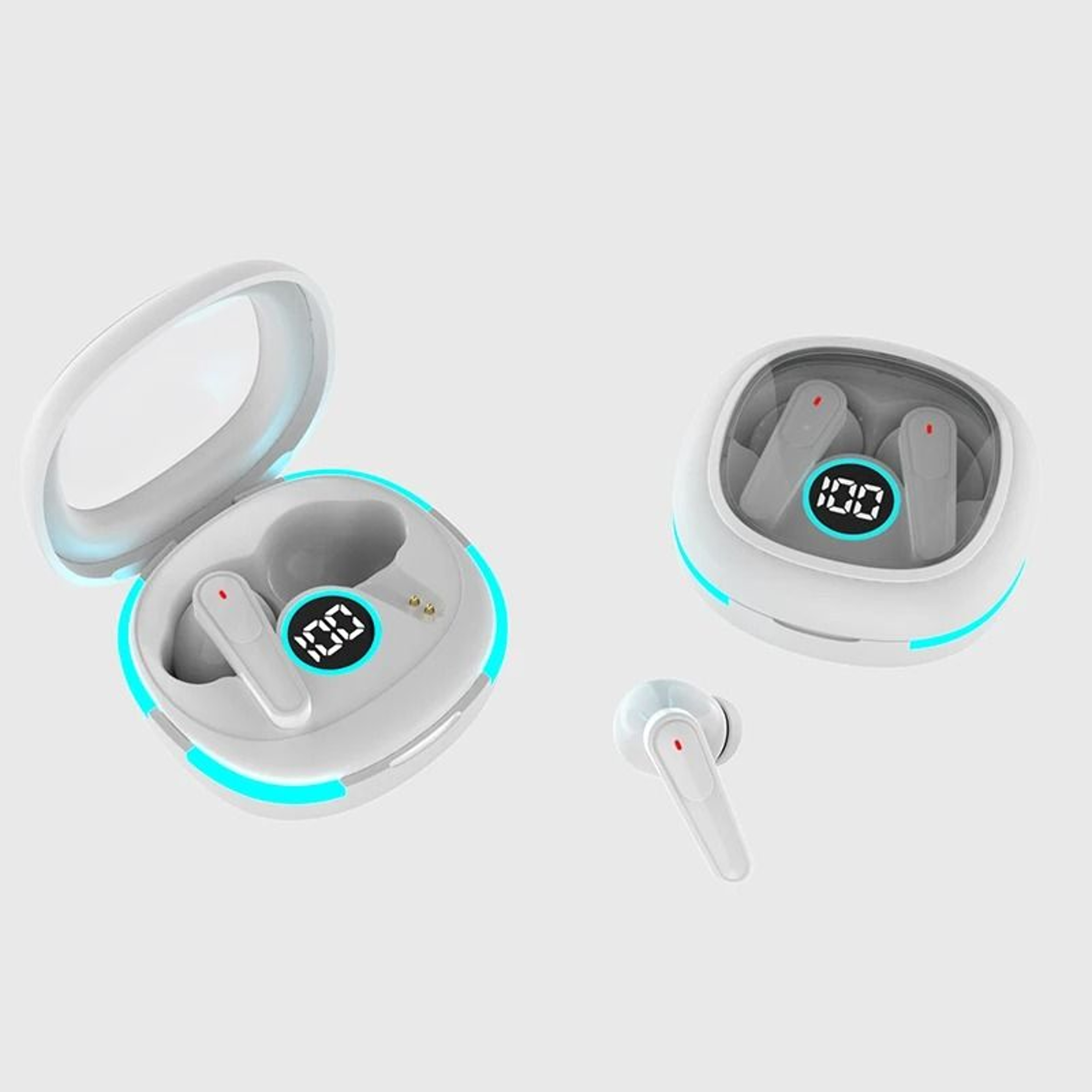 Plus50 Smart TWS Earbuds  ANC  ENC Noise Isolation  Executive LED Digital Display Audio Sanctuary 7