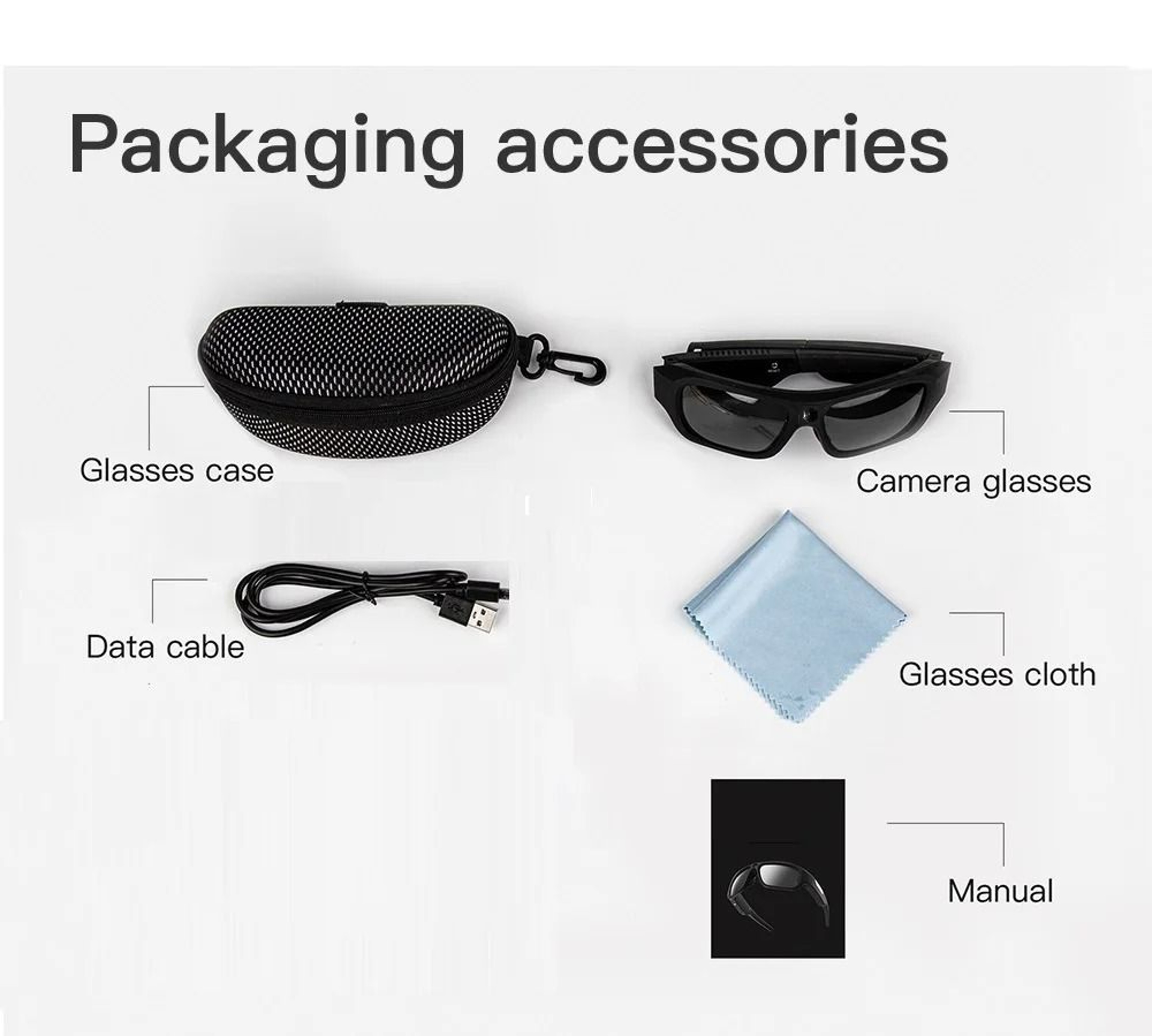 4K HD Smart Glasses Camera  Professional Cycle  Drive Camcorder  Executive Outdoor Motion Capture S 6